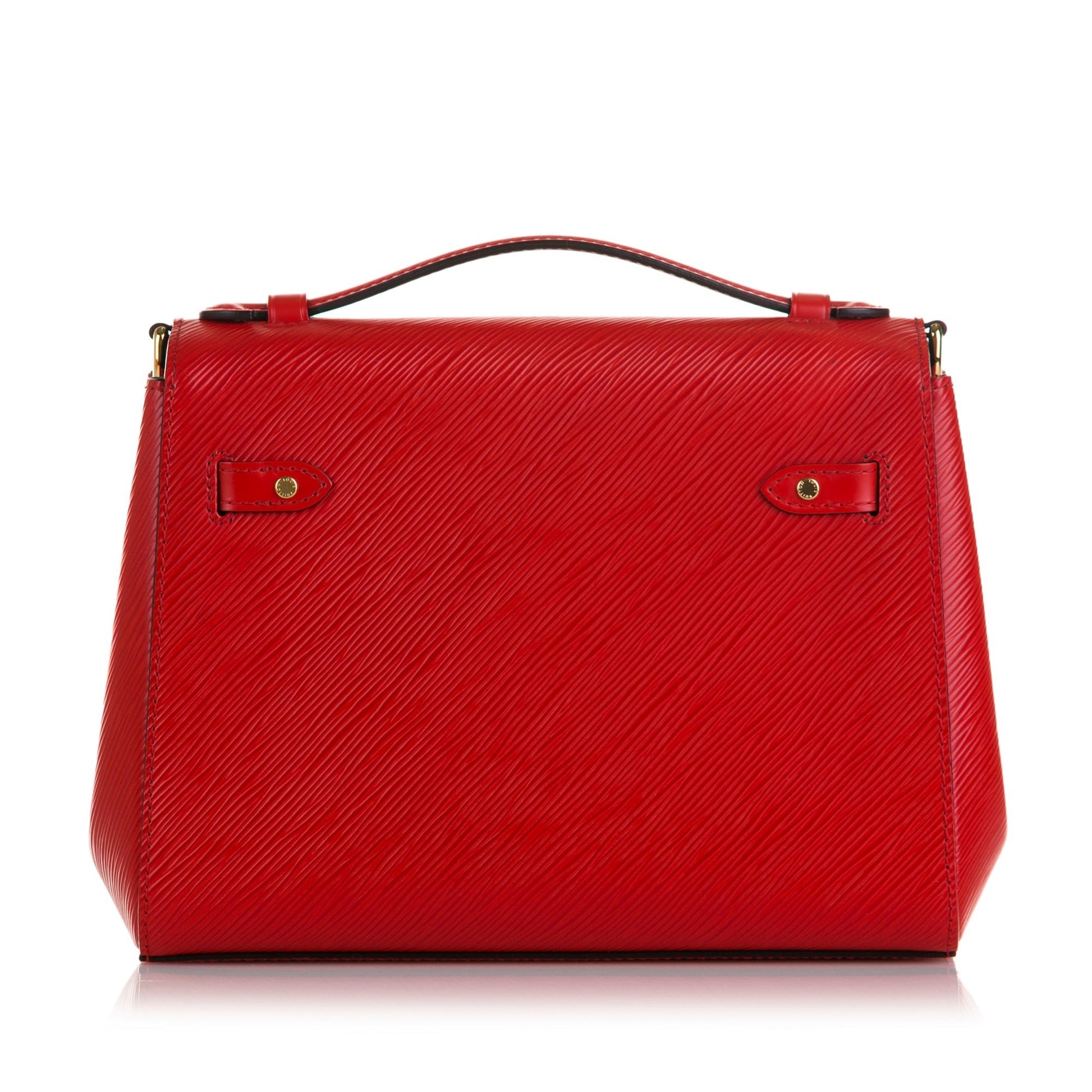 Red Louis Vuitton Epi Boccador Satchel