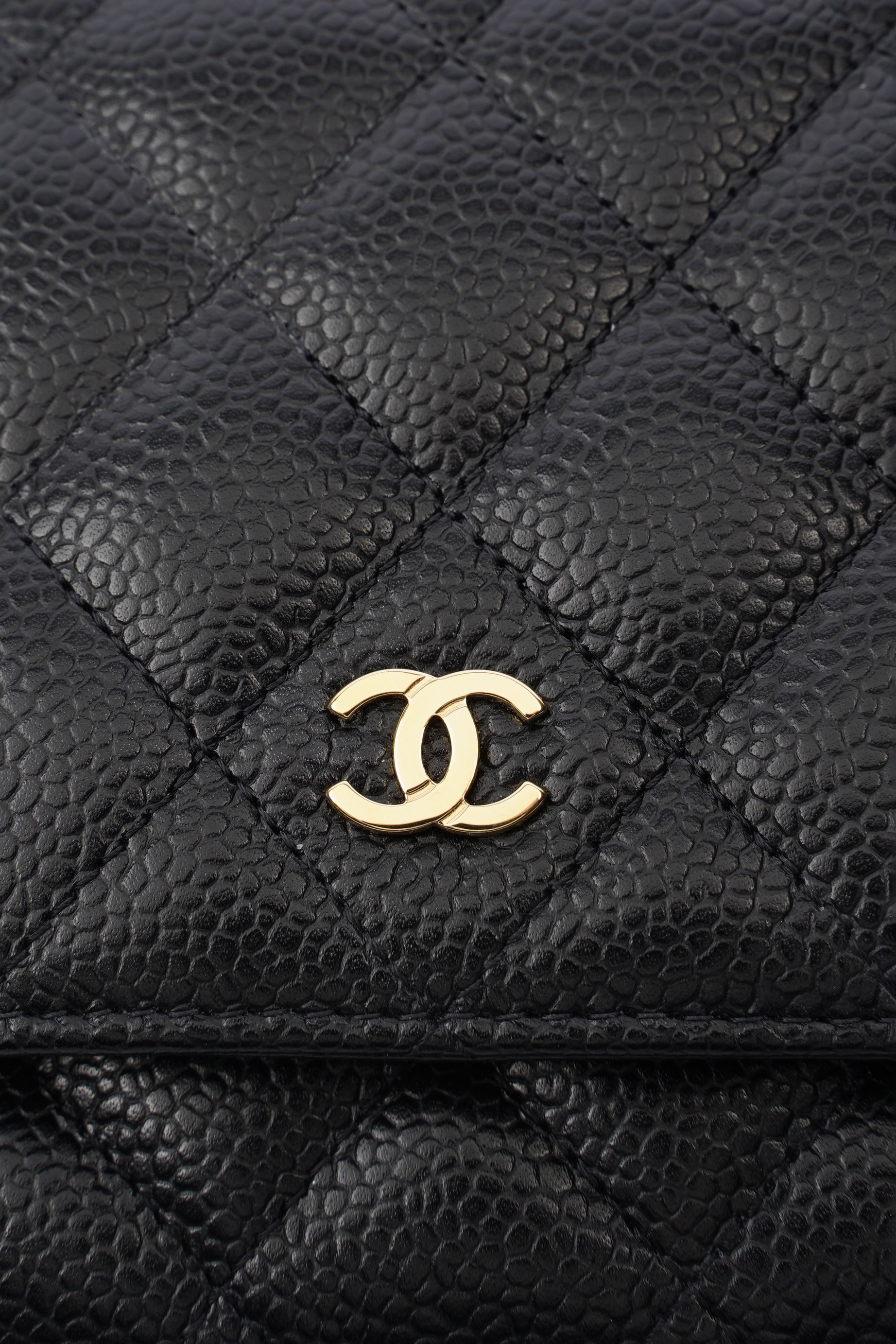 Chanel Wallet On Chain Black Caviar Leather