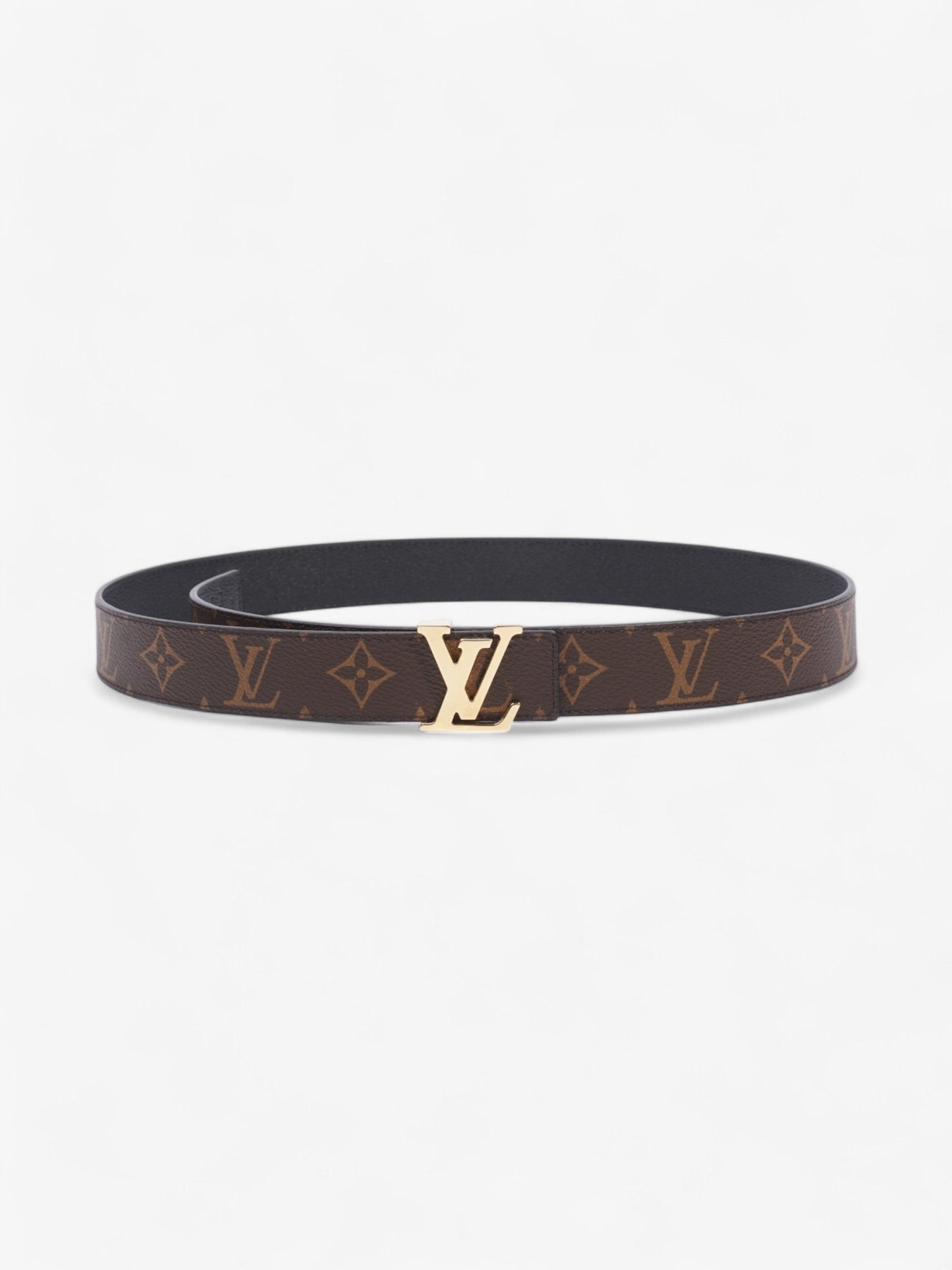 Louis Vuitton 30mm Reversible Belt Coated 85cm Monogram Canvas Coated Canvas Black Apparel