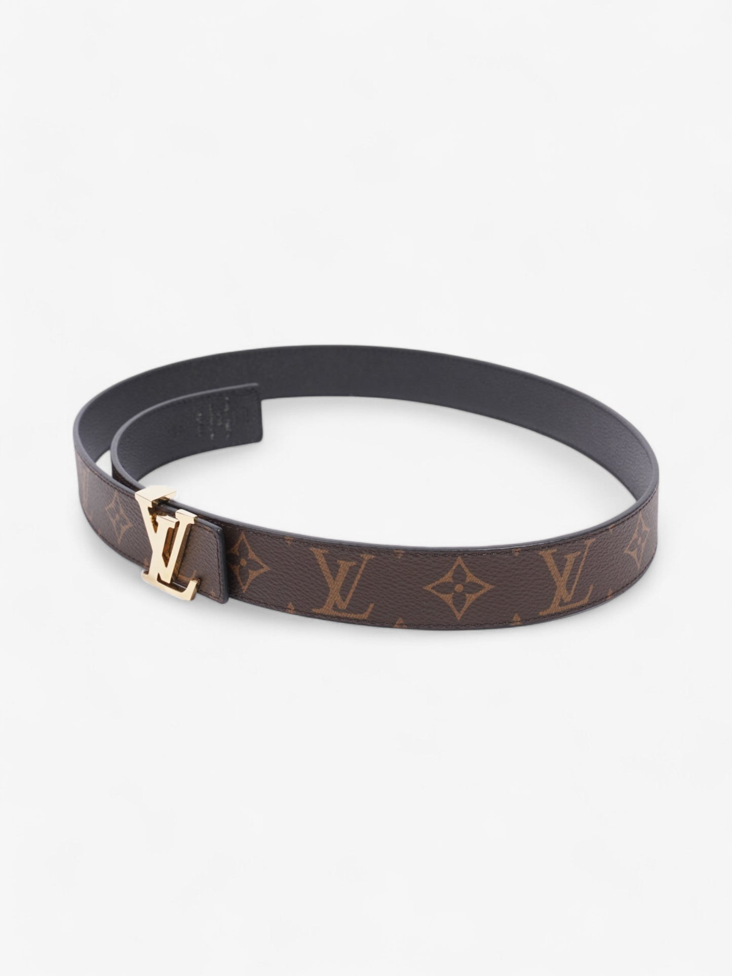 Louis Vuitton 30mm Reversible Belt Coated 85cm Monogram Canvas Coated Canvas Black Apparel