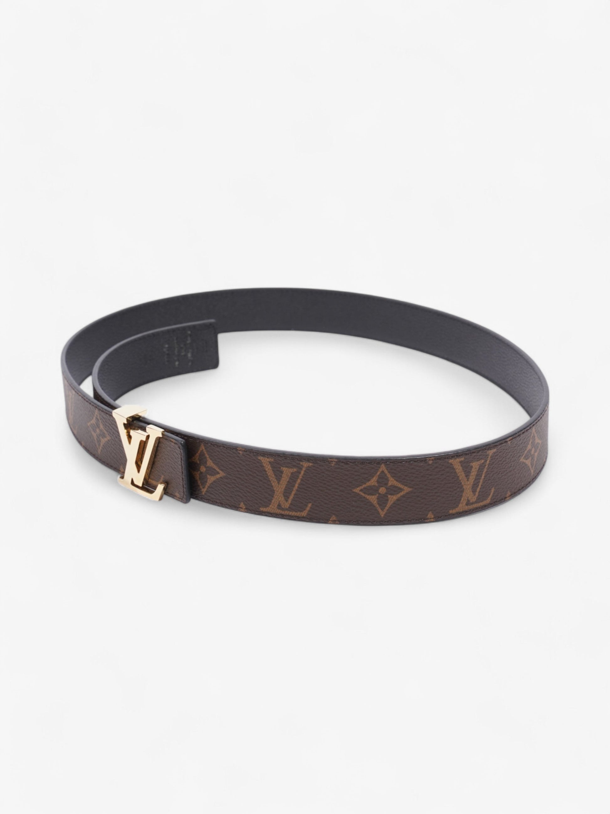 Louis Vuitton 30mm Reversible Belt Coated 85cm Monogram Canvas Coated Canvas Black Apparel
