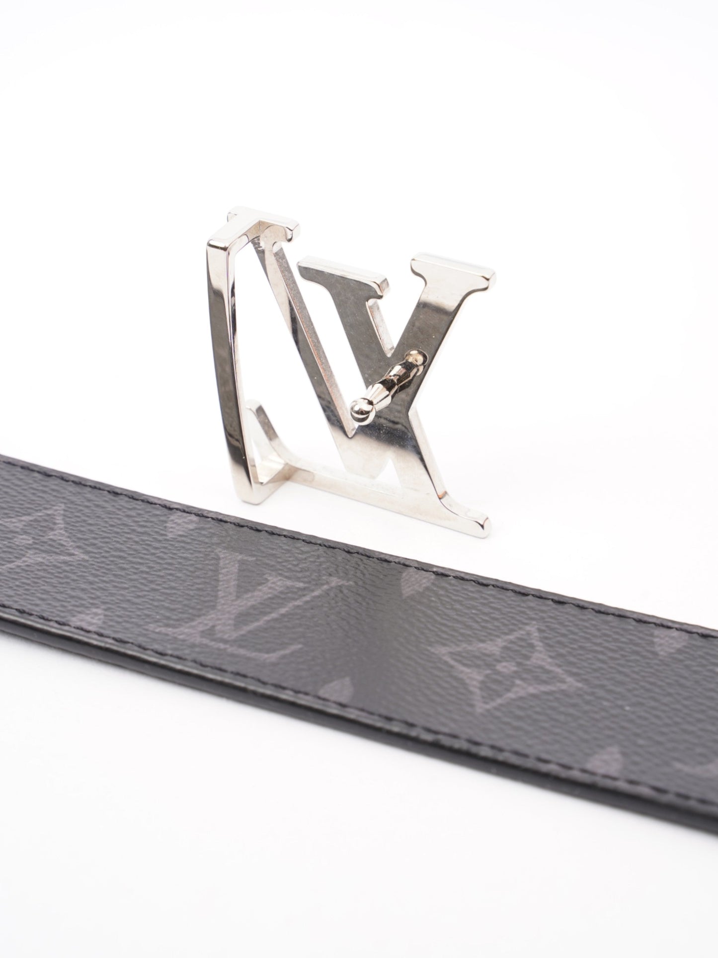 Louis Vuitton Initials 40mm Belt Eclipse Coated Monogram Canvas Coated Canvas Apparel