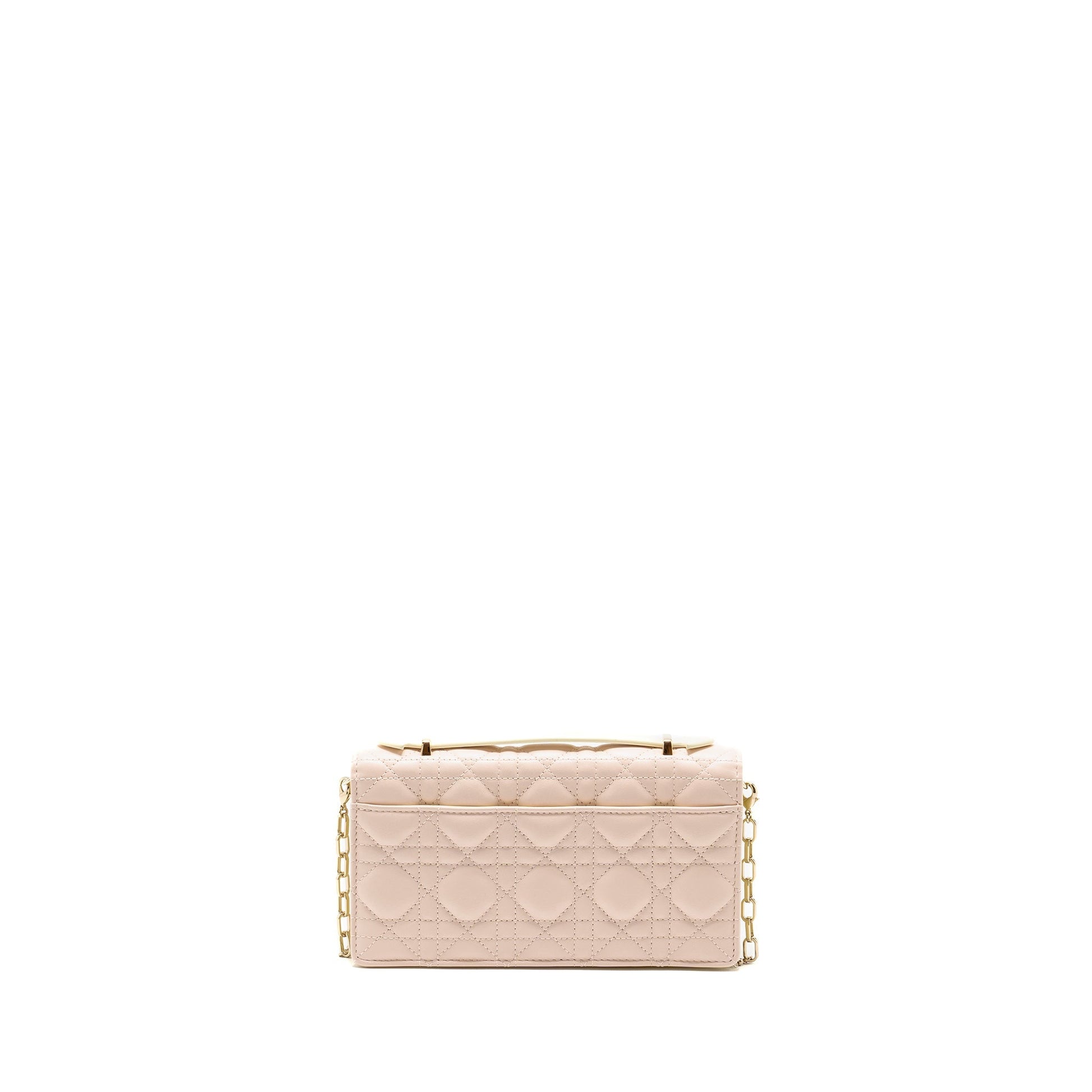 Dior My Purse Lambskin Light Light Yellow Handbag Pink Mini Travel Bag