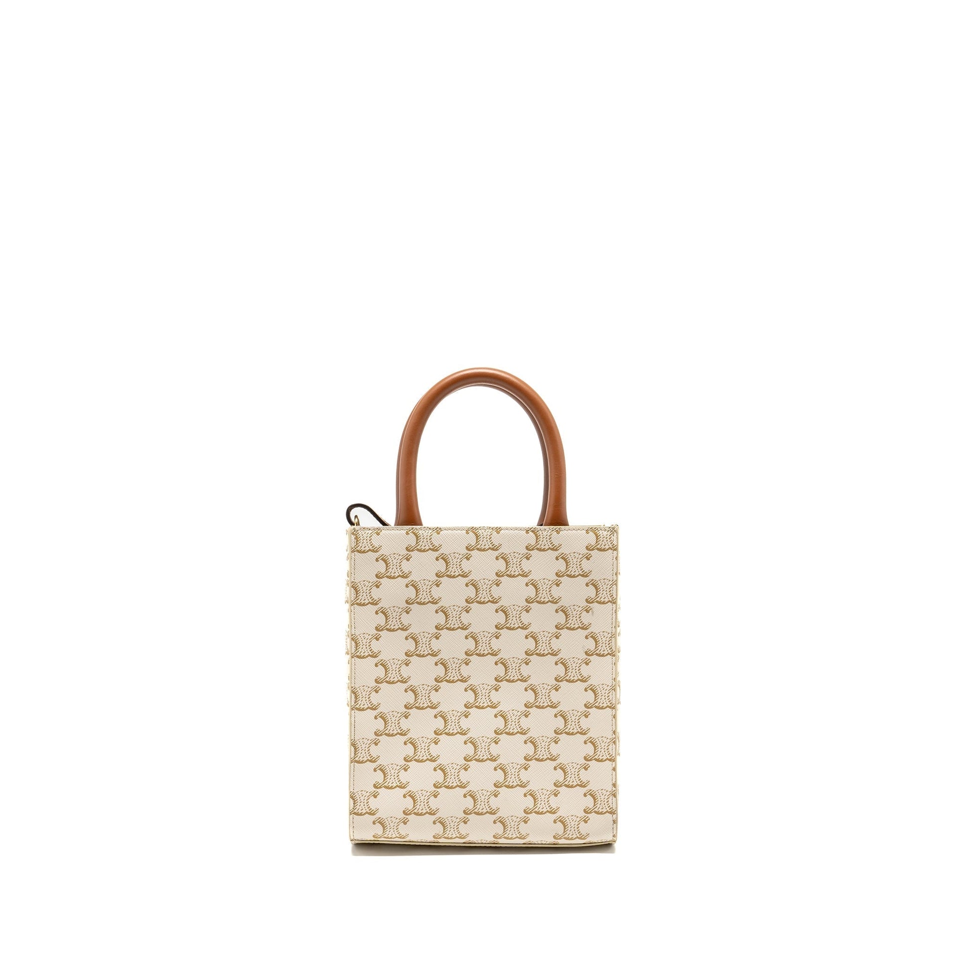Luxury Vertical Cabas Triomphe Calfskin Ghw Handbag Canvas Mini Travel Bag