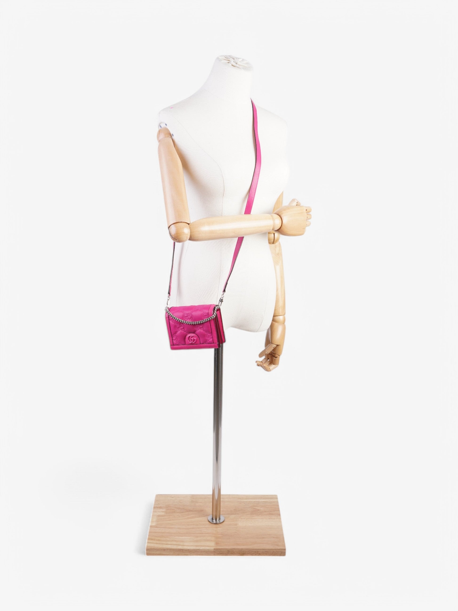 Gucci Lovely Bag Bright Calfskin Leather Pink Crossbody Bag