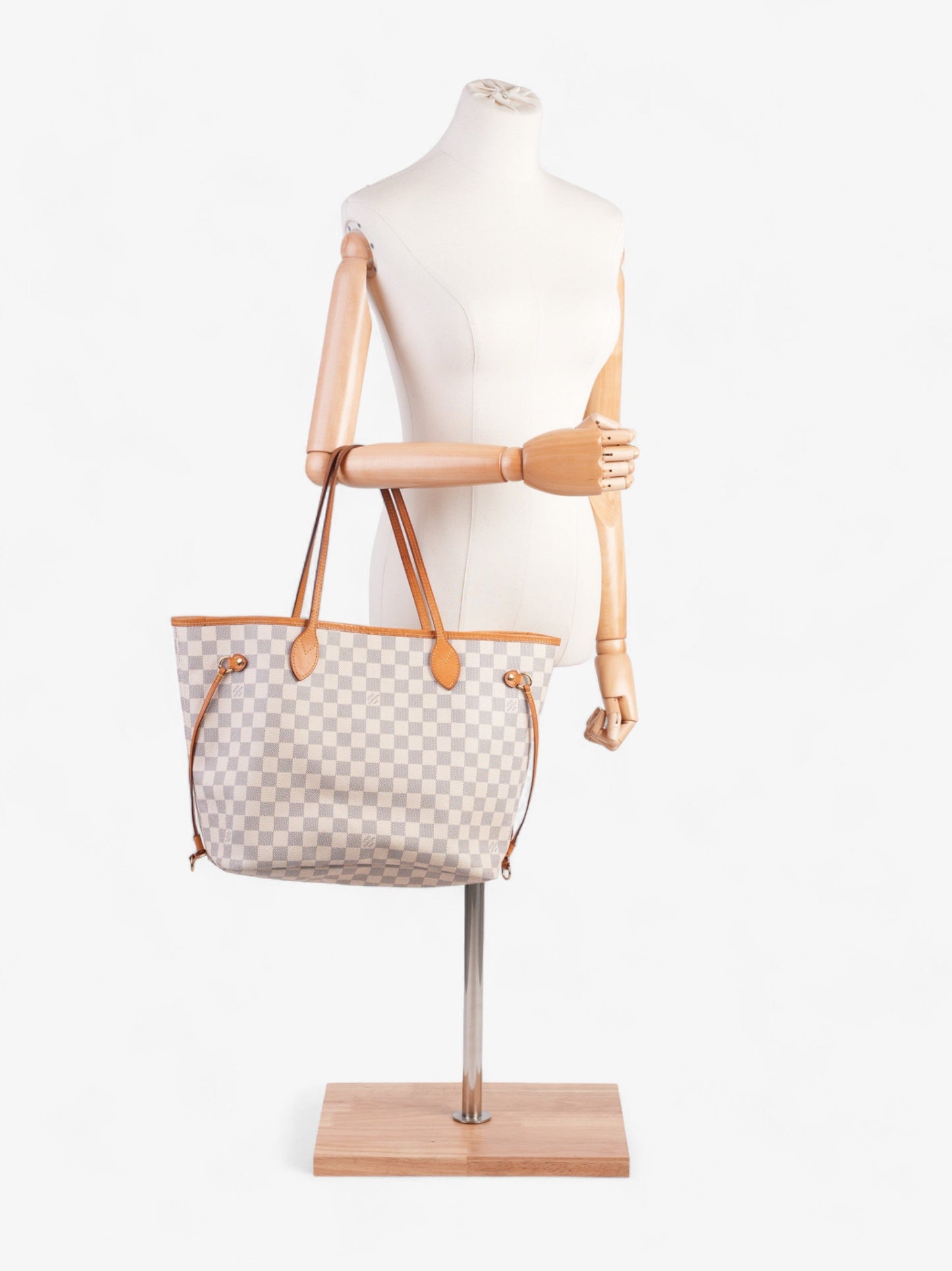 Louis Vuitton Neverfull Azur Coated MM Damier Canvas Coated Canvas Apparel Mm 8