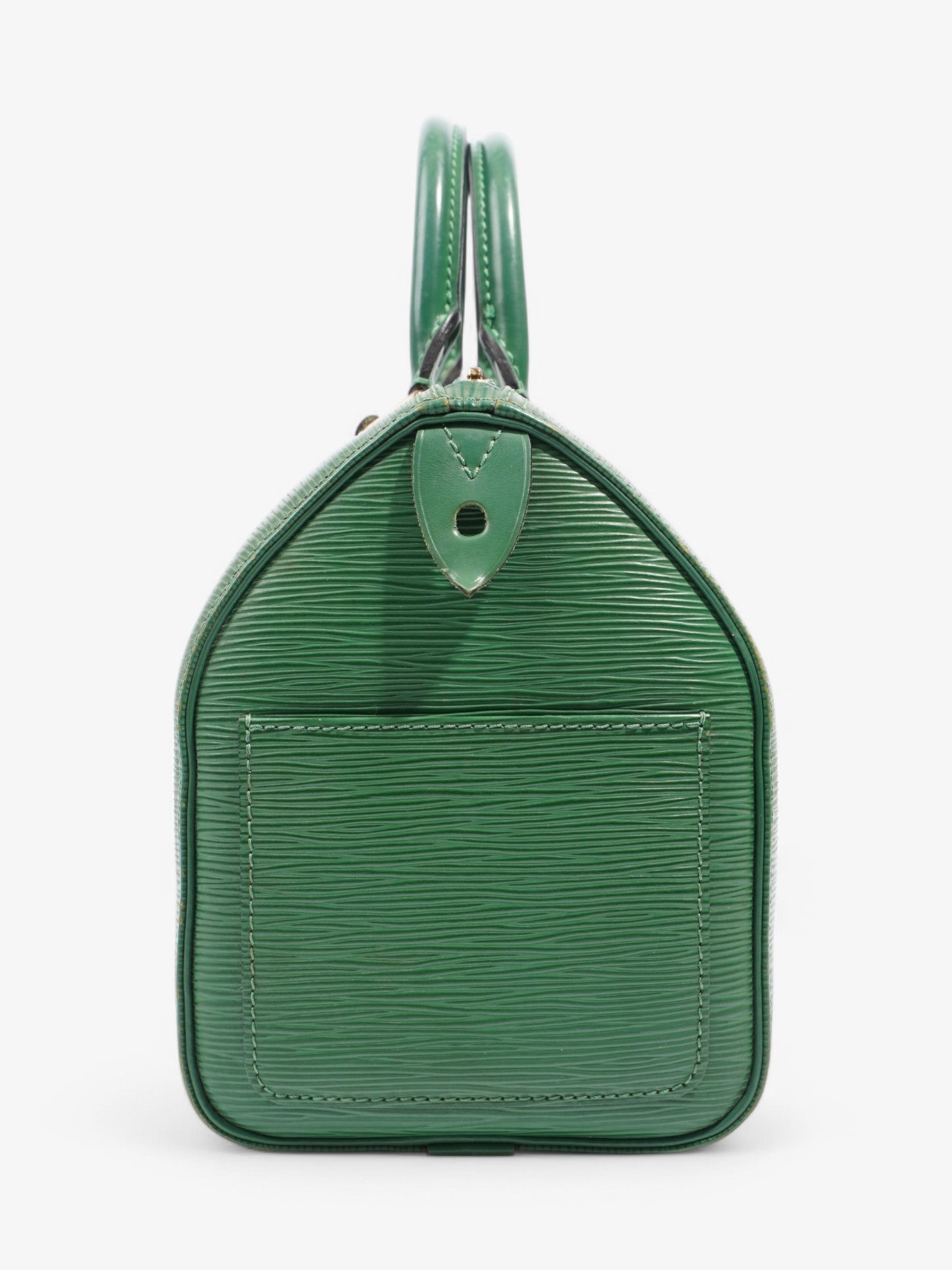 Louis Vuitton Speedy 30 Green Leather Epi Handbag