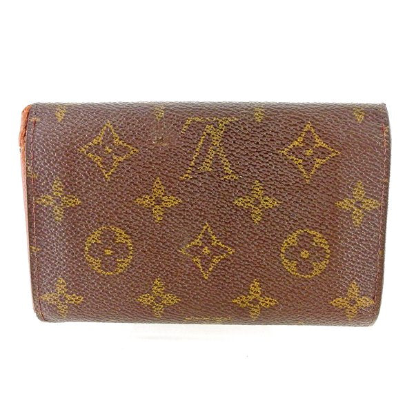 Louis Vuitton Long Purse M61730 Portonebi Tresol Brown Beige Gold Wallet Case B1028