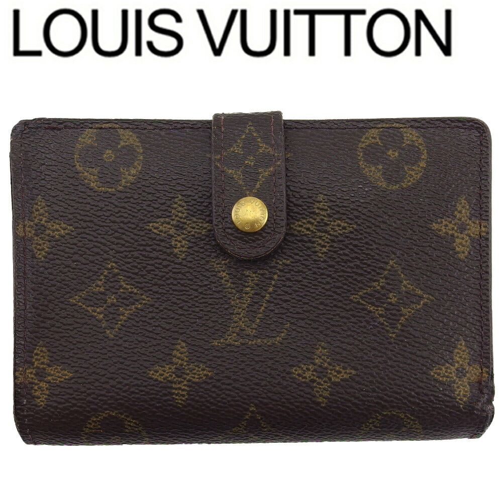 Louis Vuitton Bifold Dark x Portefeuille Vienova Brown Beige Wallet Case