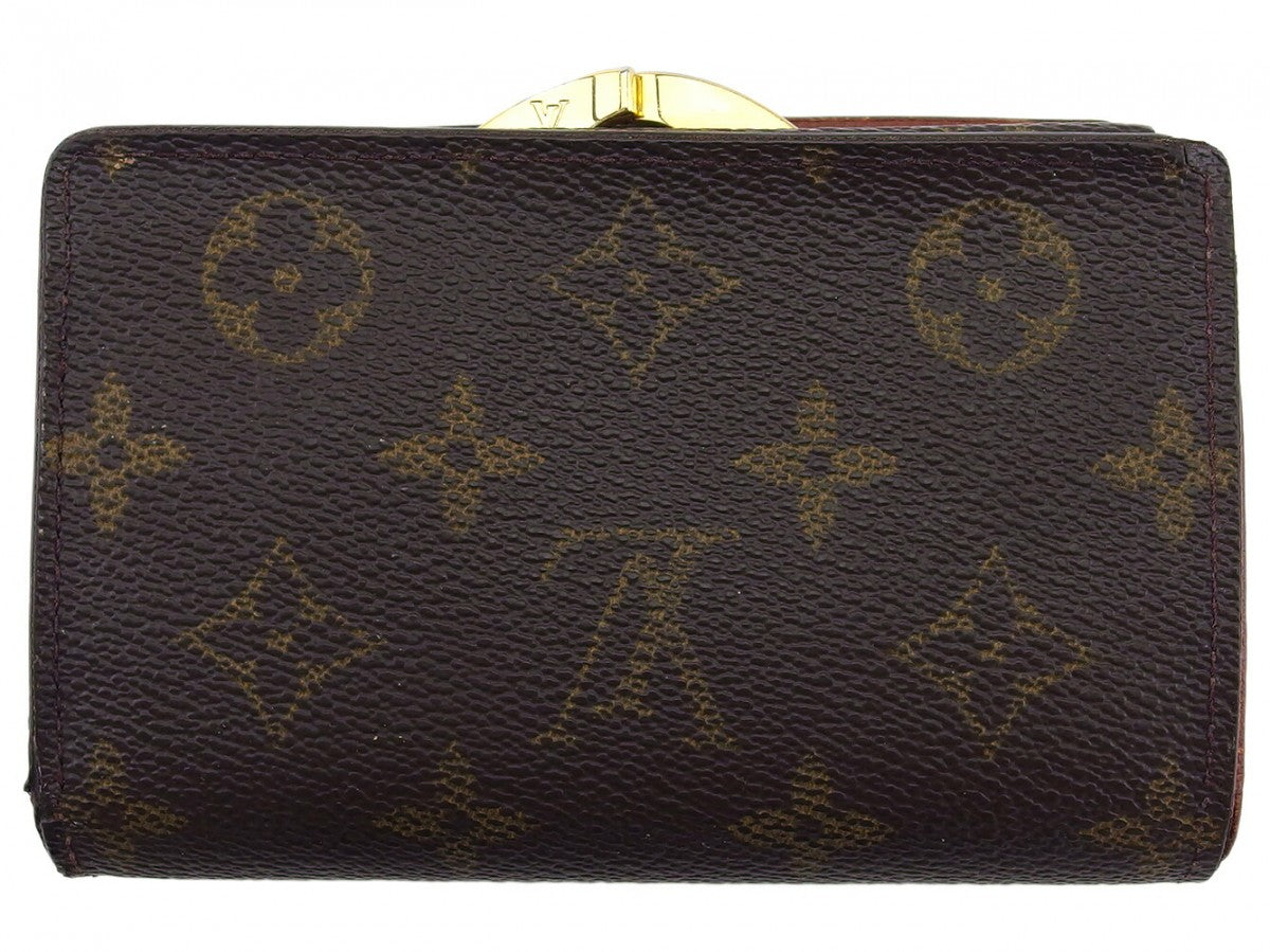 Louis Vuitton Bifold Dark x Portefeuille Vienova Brown Beige Wallet Case