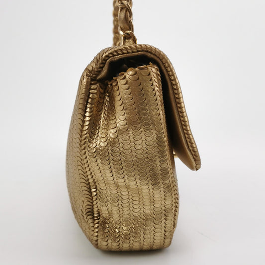 Chanel Classic Flap Gold Shoulder Bag