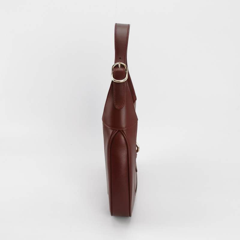 Gucci Jackie Ancora Burgundy S24 Leather Red Small Shoulder Bag