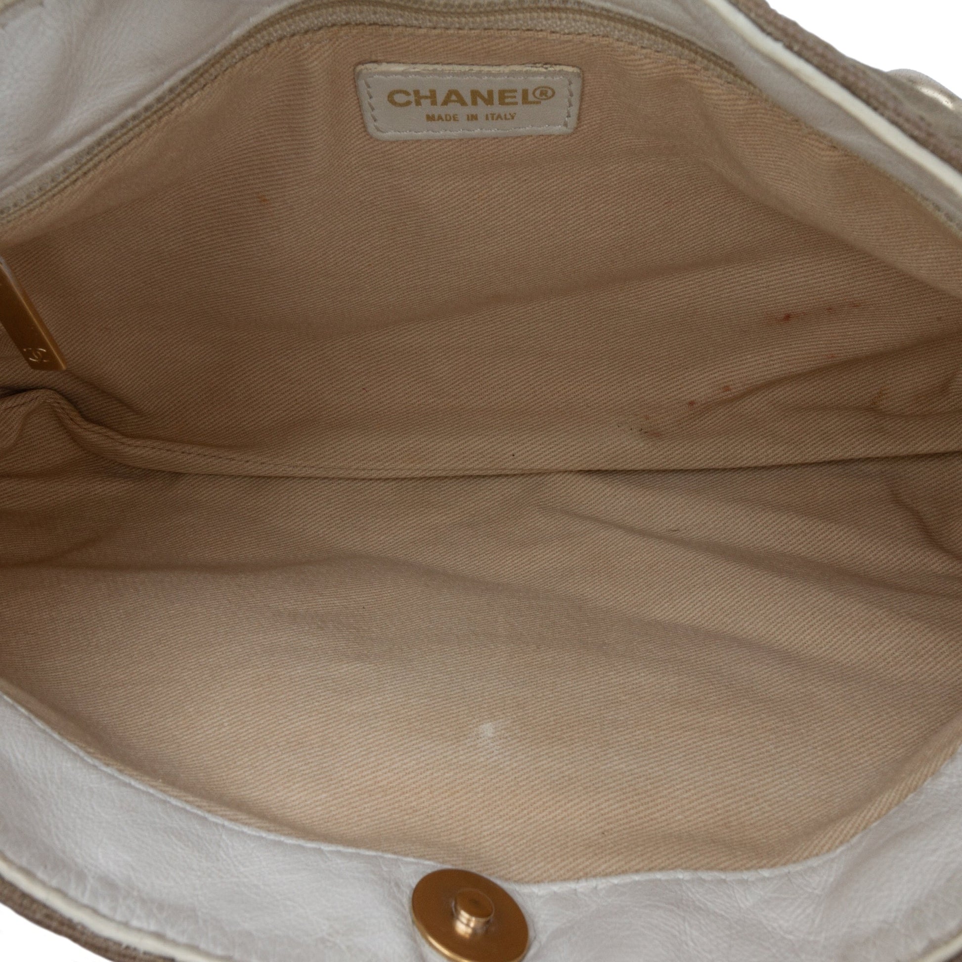 Brown Chanel Canvas Olsen Shoulder Bag