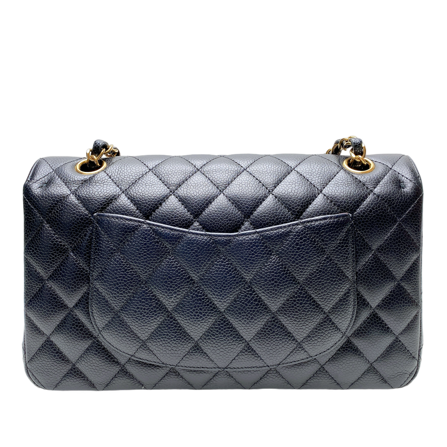 Chanel Cf Medium Caviar in Ghw Handbag
