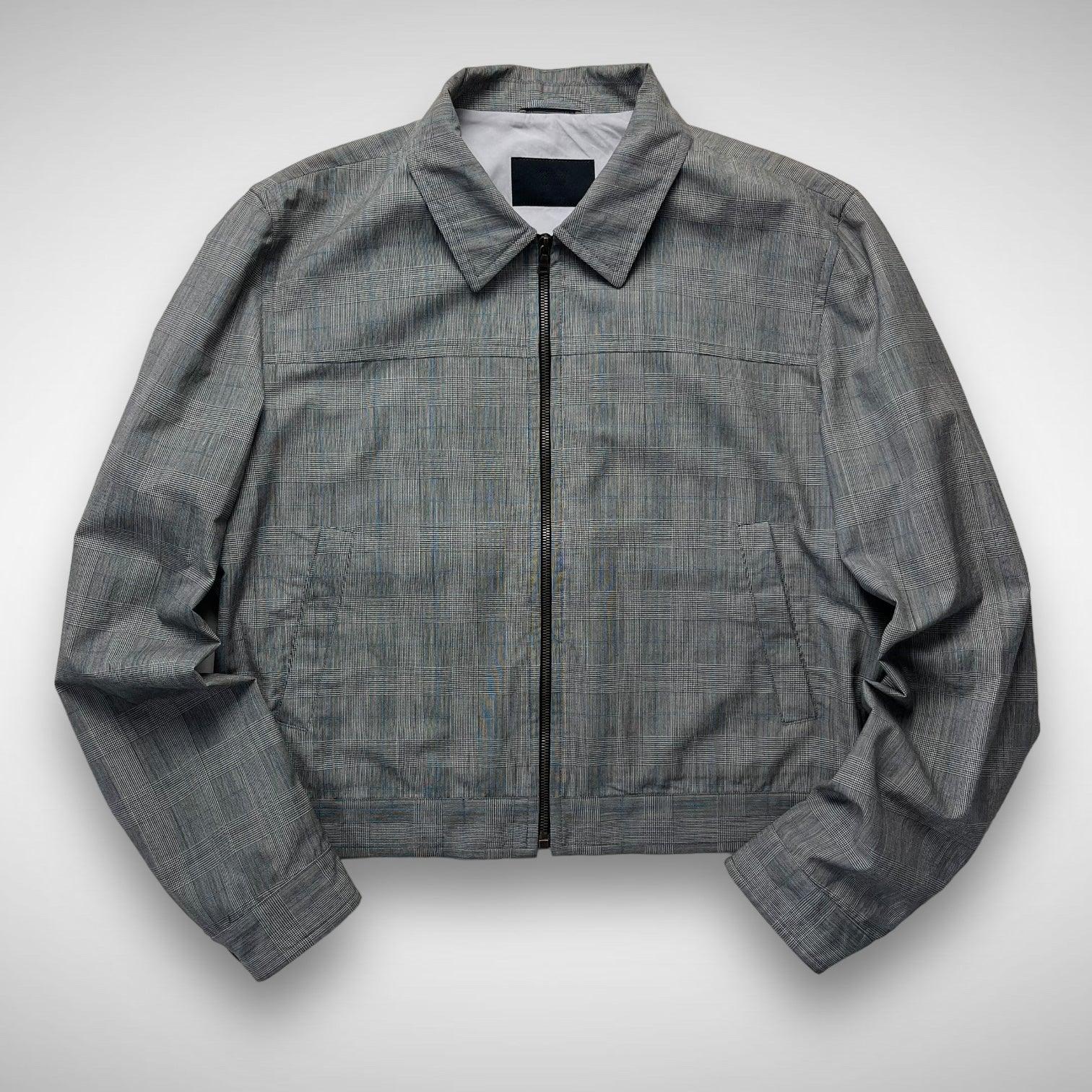 Prada Handbag ‘Prince de Galles’ Plaid Wool Blouson Jacket