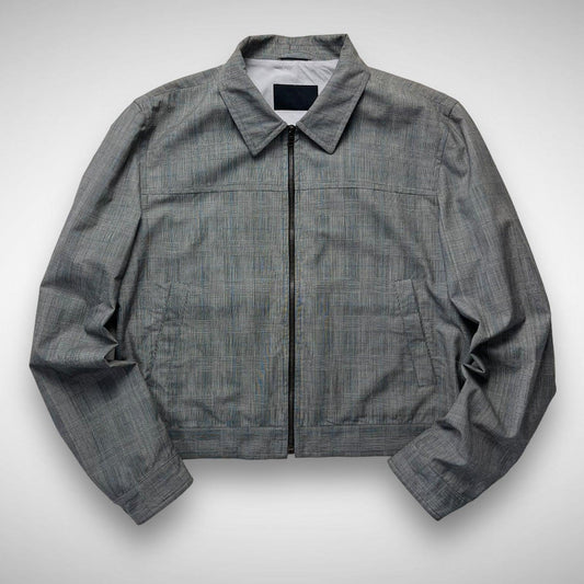Prada Handbag ‘Prince de Galles’ Plaid Wool Blouson Jacket