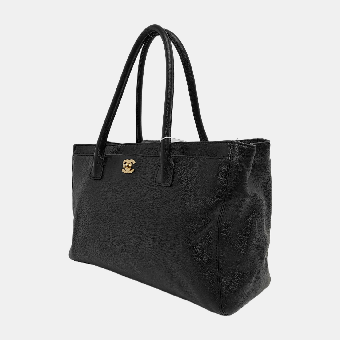 Chanel Cerf Executive Caviar Hardware Black Gold Leather Handbag Hardware 1