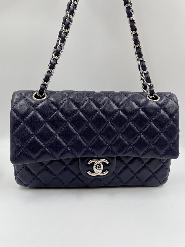 Blue Chanel Classic Double Flap Bag