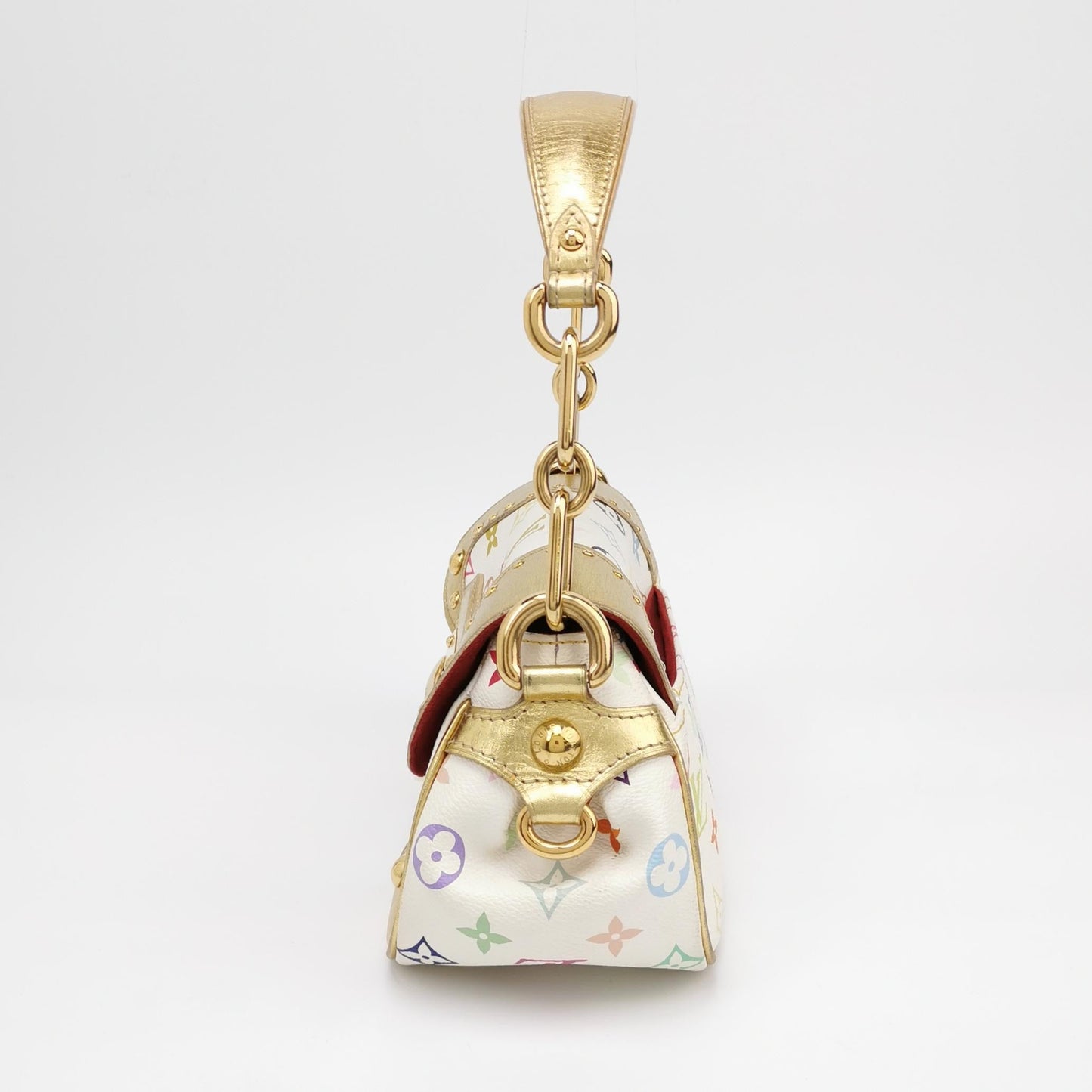 Louis Vuitton x Takashi Murakami Marilyn Leather White Gold Multicolor Handbag