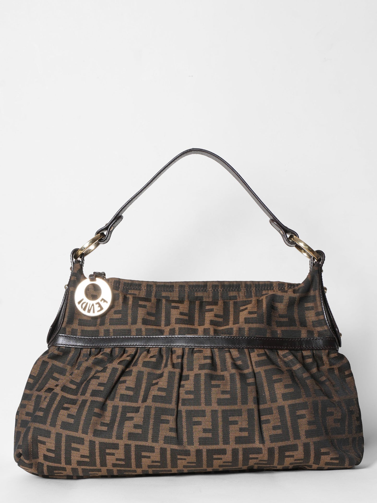 Fendi Shoulder Bag Zucca Tobacco Hobo Bag