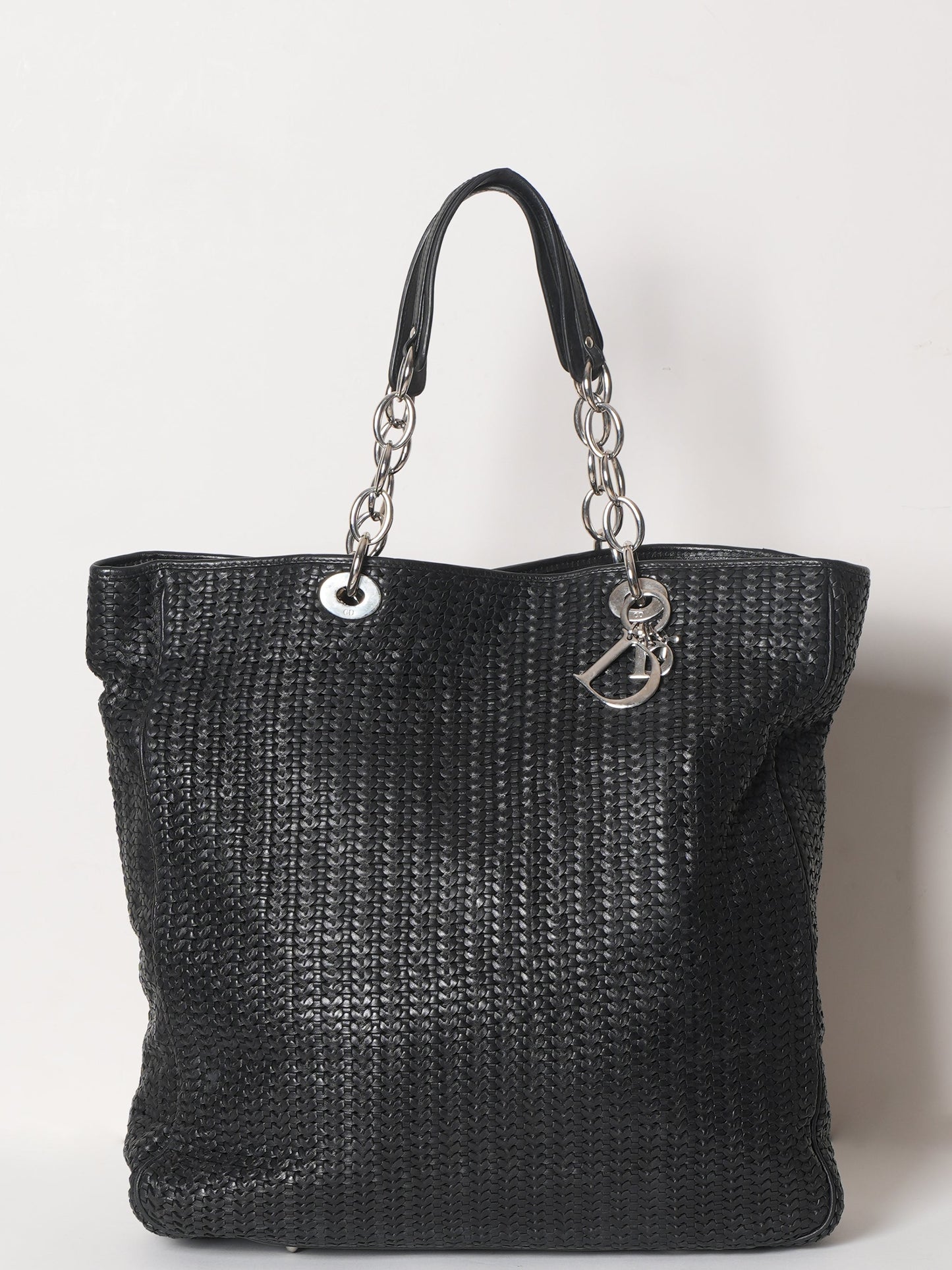 Dior Tote Bag New Christian Calfskin Bag Large Woven Shoulder Bag