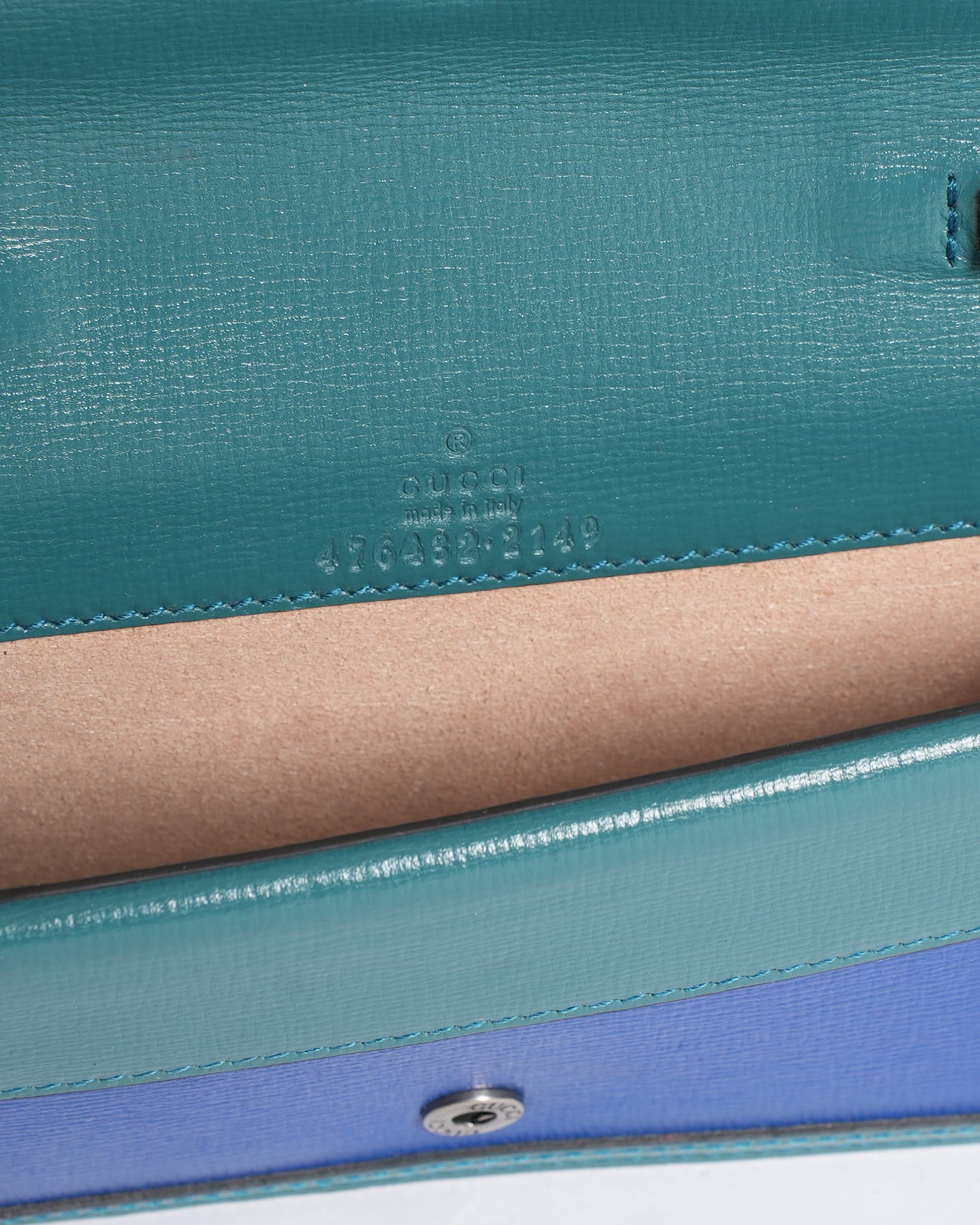Gucci Limited Edition Dionysus Crossbody Bag in Blue & Green