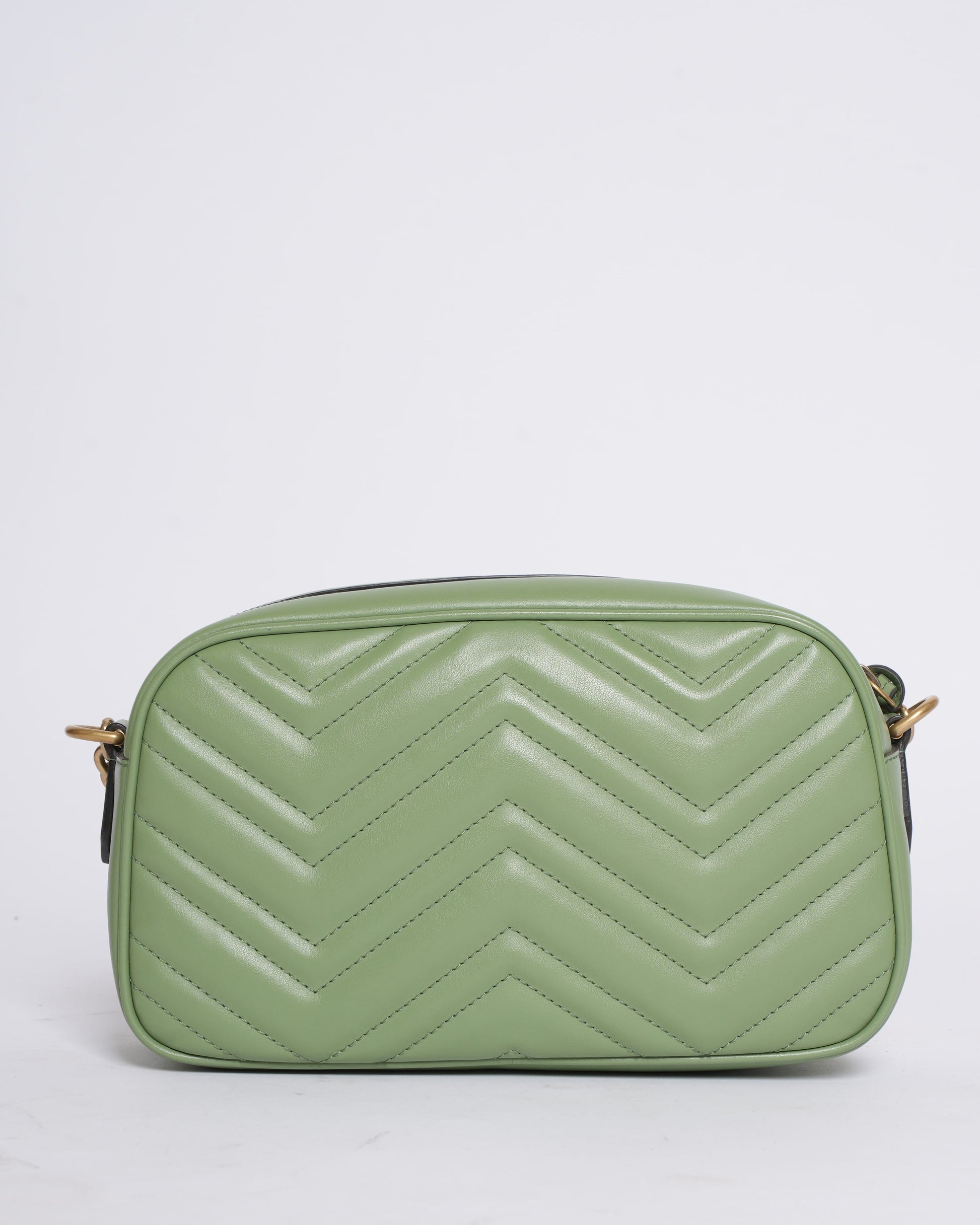 Gucci GG Marmont Matelassé Shoulder Bag in Sage Green
