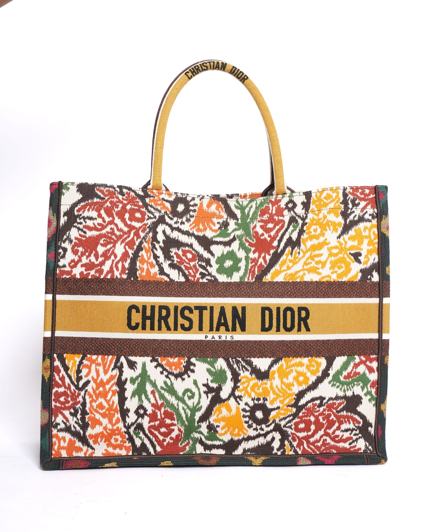Dior Handbag New Christian Book Tote in Multicolour Paisley Large Top Handle Tote Bag