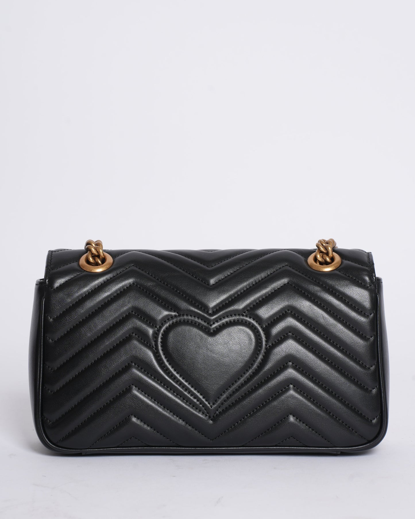 Gucci Marmont GG Medium Black Leather Crossbody