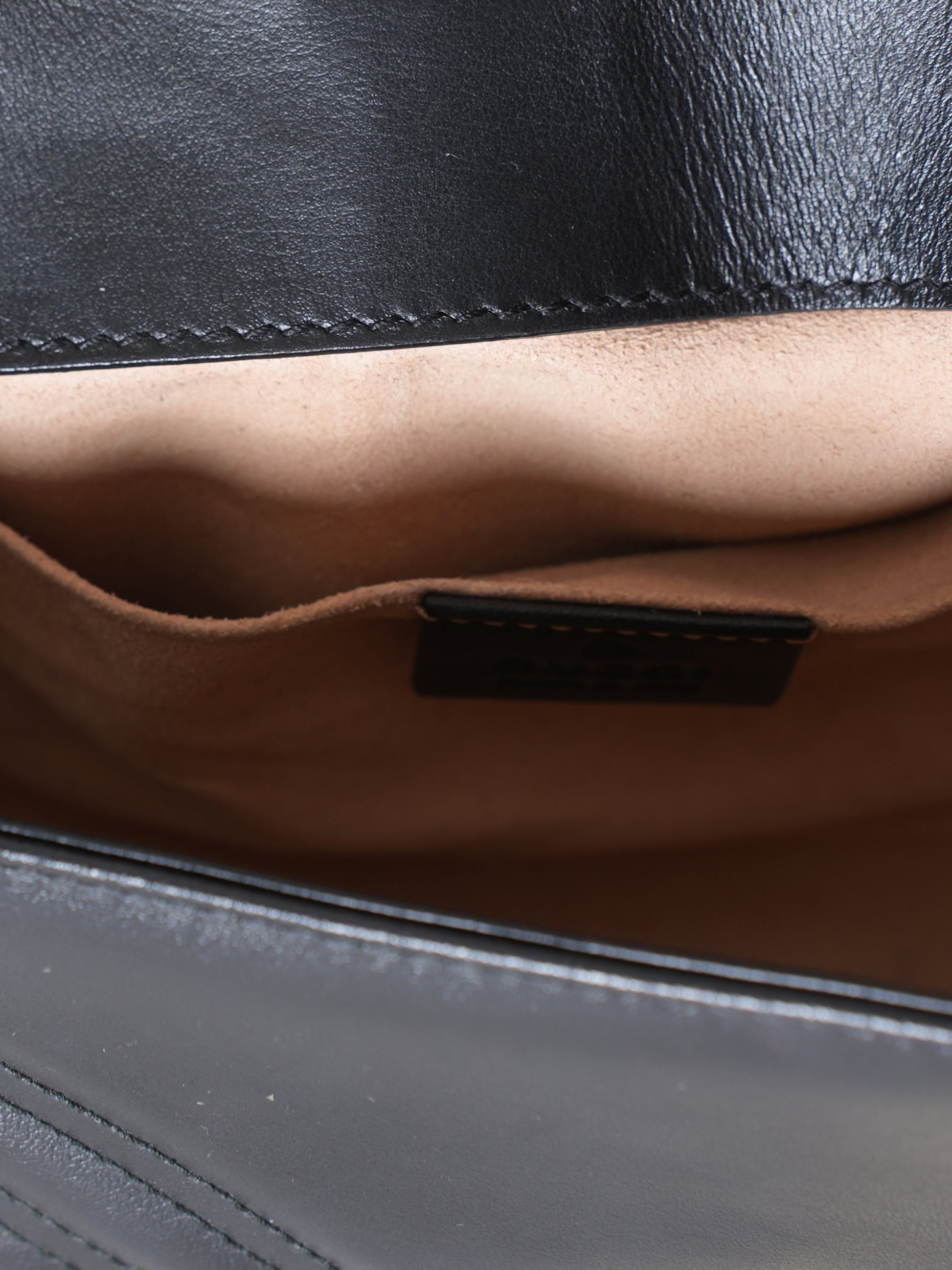 Gucci Marmont GG Mini Black Matelesse Shoulder Bag + Crossbody