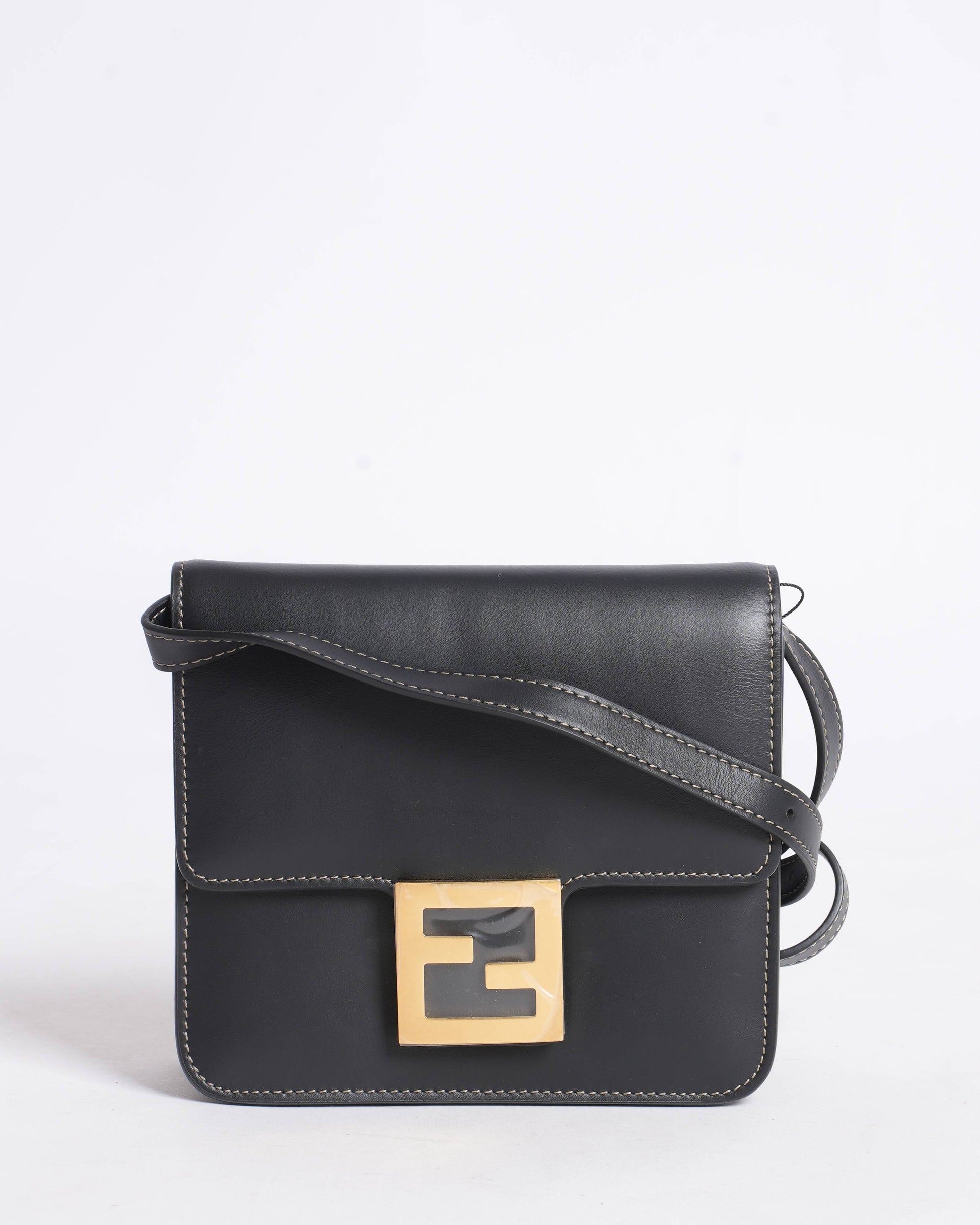 Fendi Handbag New fab crossbody bag in smooth calfskin Leather Black