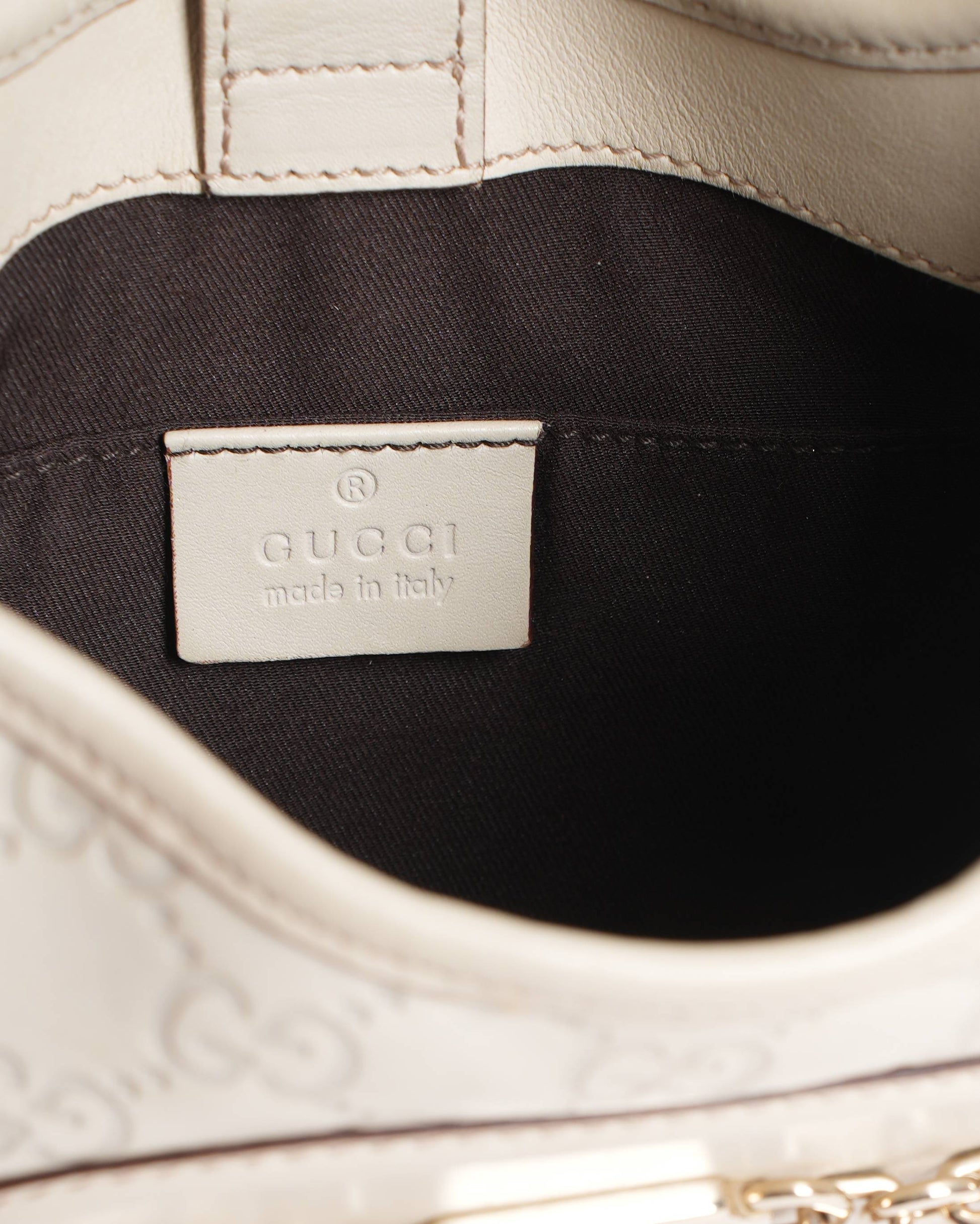 Gucci Beige guccisima punch hobo bag