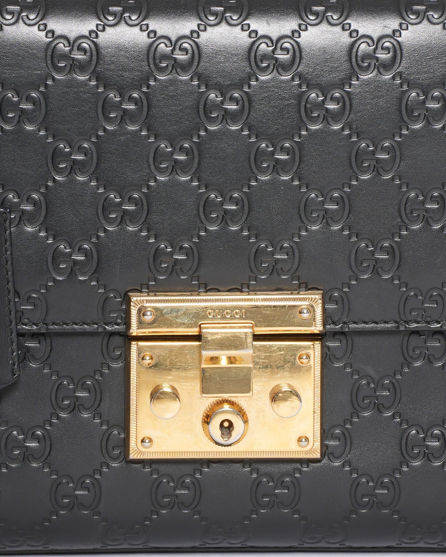 Gucci Guccissima Emily Shoulder Bag in Black
