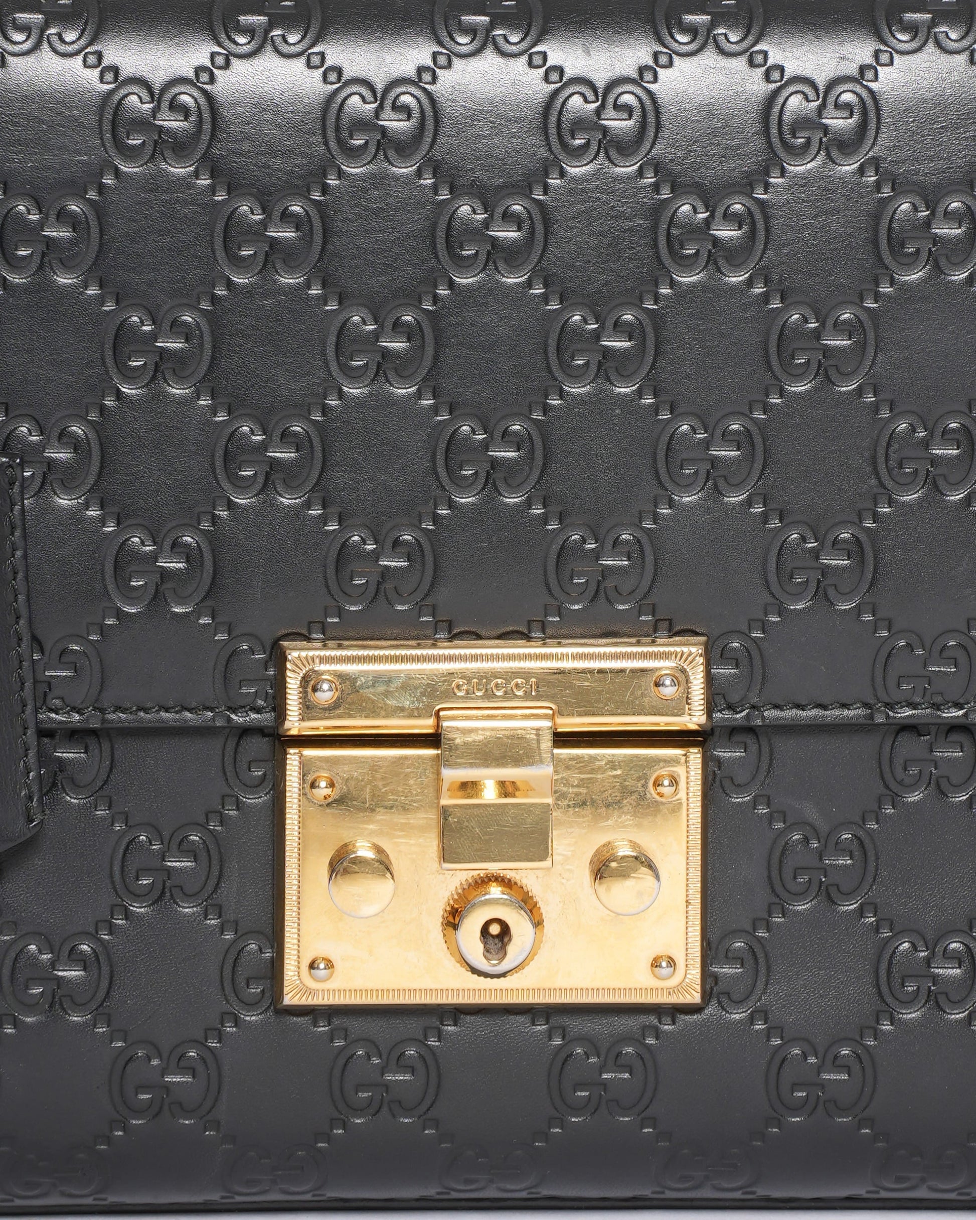 Gucci Guccissima Emily Shoulder Bag in Black