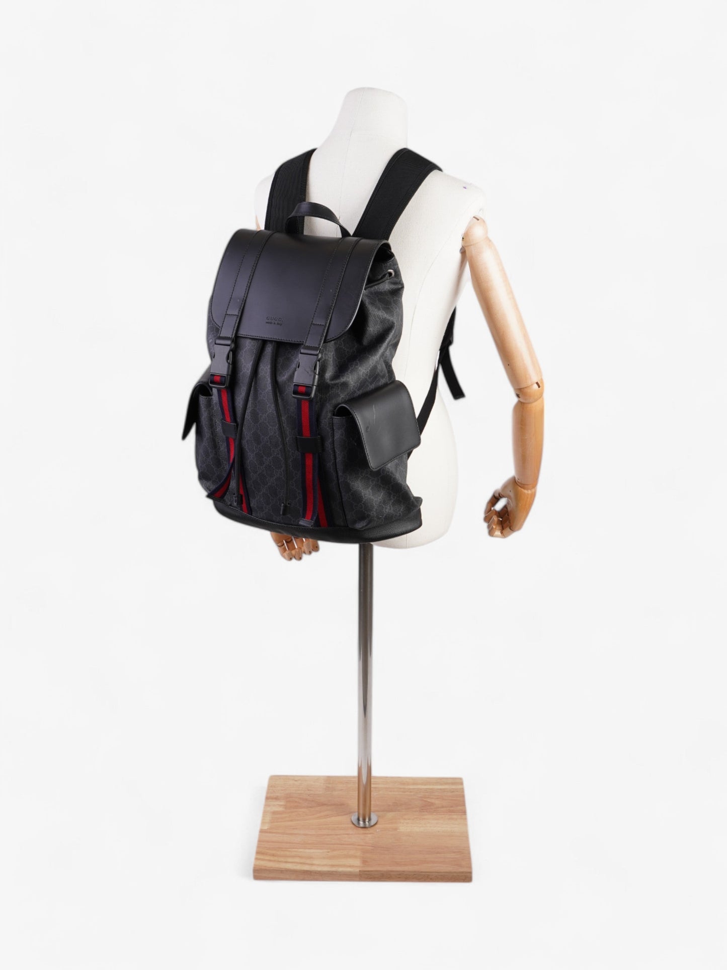 Gucci Backpack Supreme Red Leather Canvas
