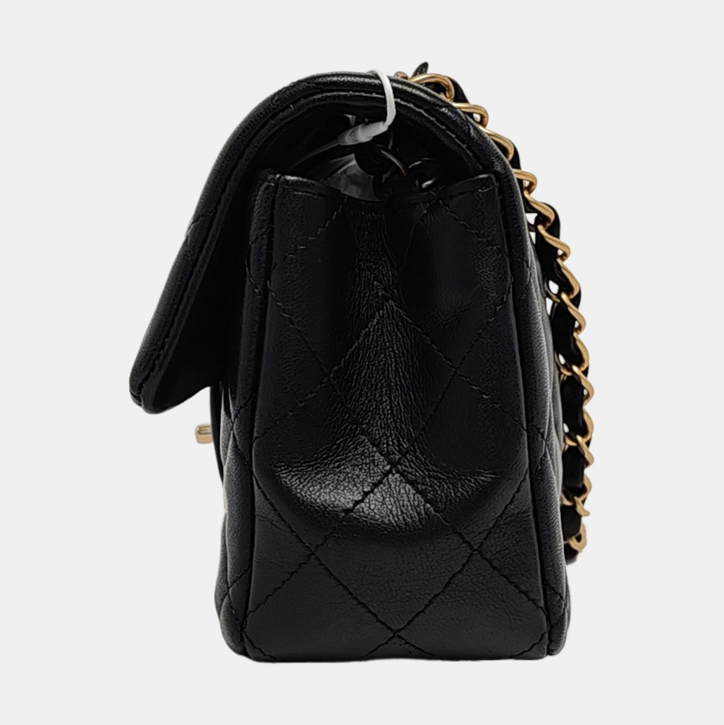 Chanel Classic Flap Egyptian Amulet Lambskin Hardware Black Gold Leather Shoes