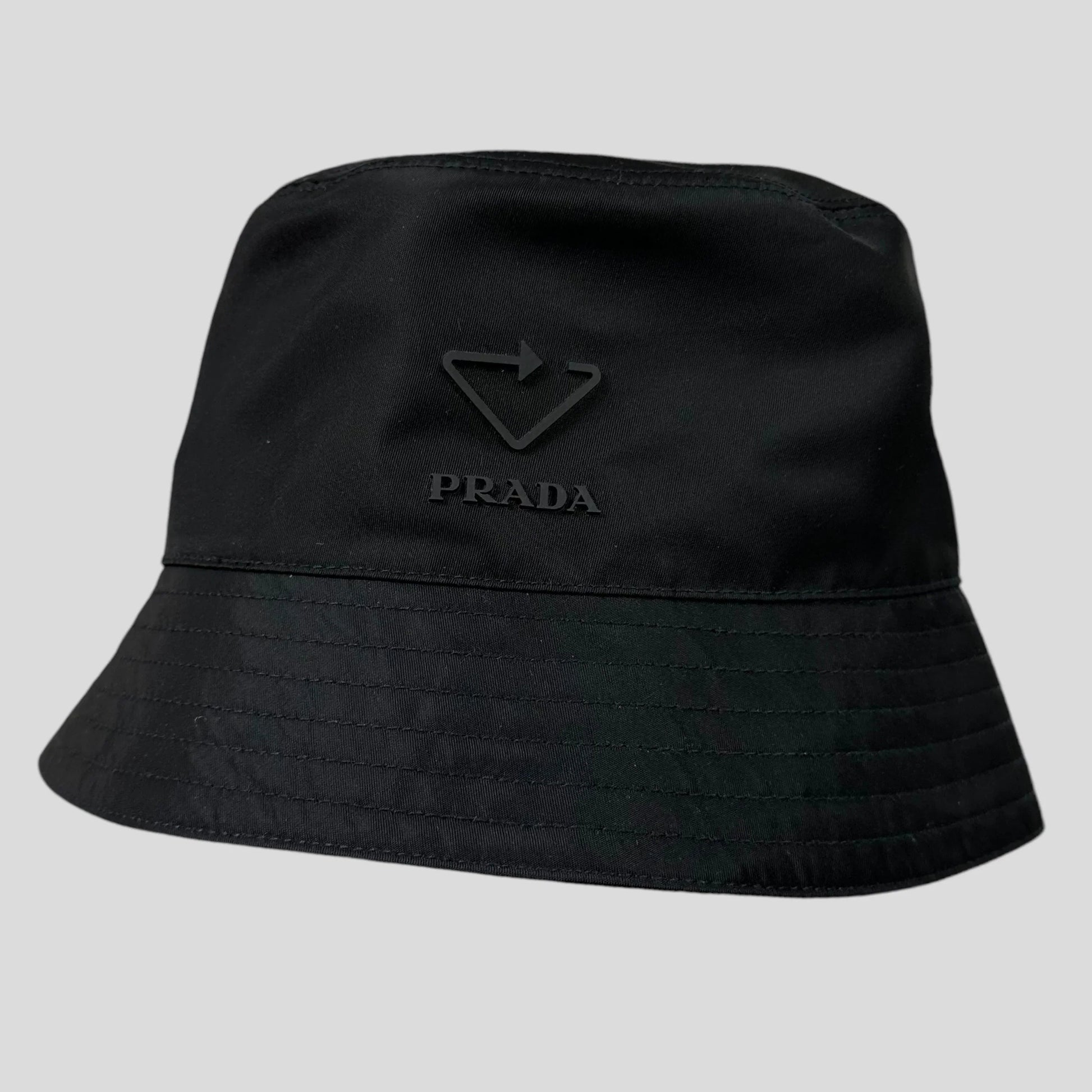 Prada Bag Milano Re- Rubber Hat - S M Nylon Logo Bucket Bucket Bag