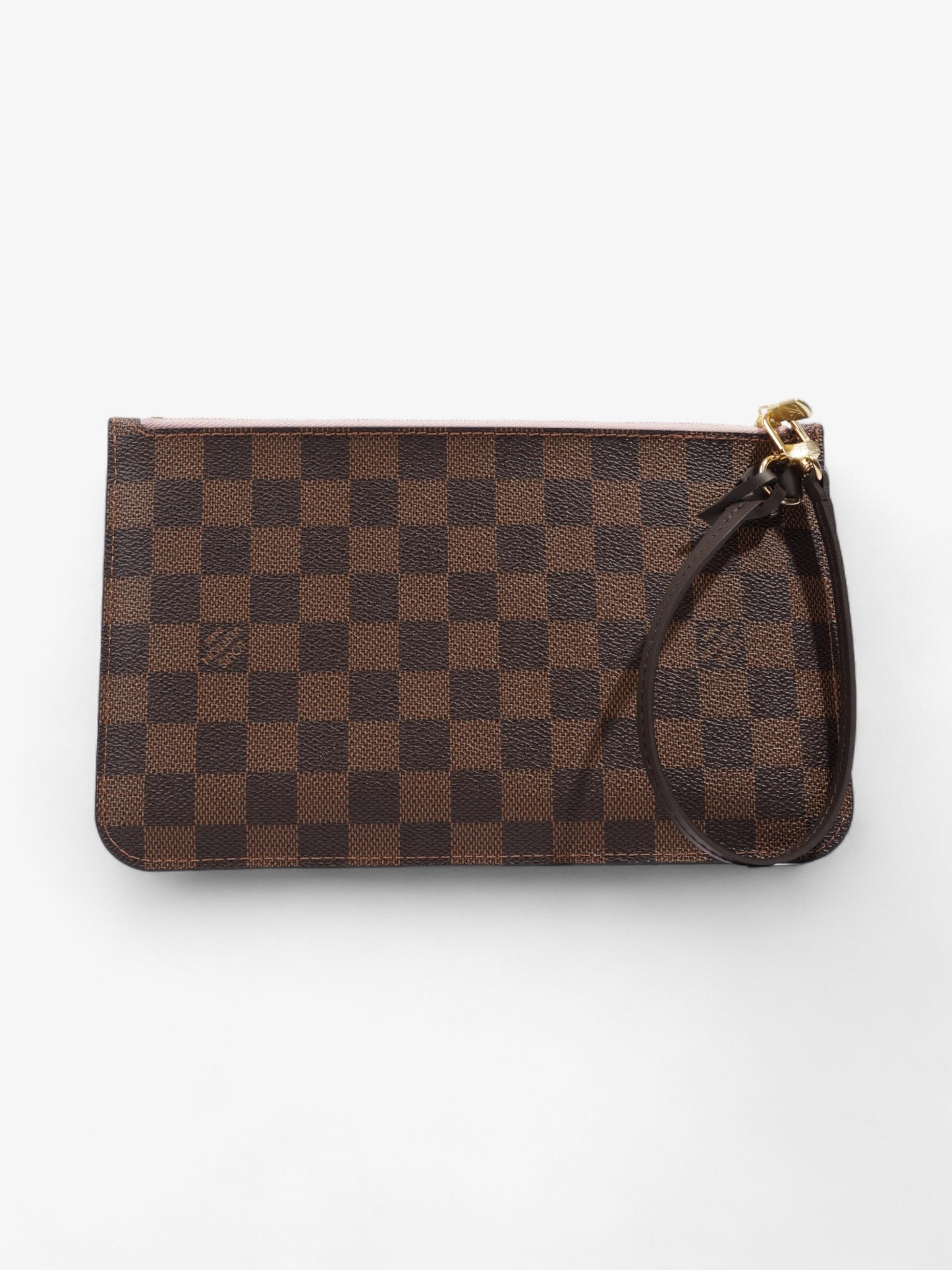 Louis Vuitton Neverful Pochette Ebene Coated Damier Canvas Coated Canvas Apparel Coated Canvas