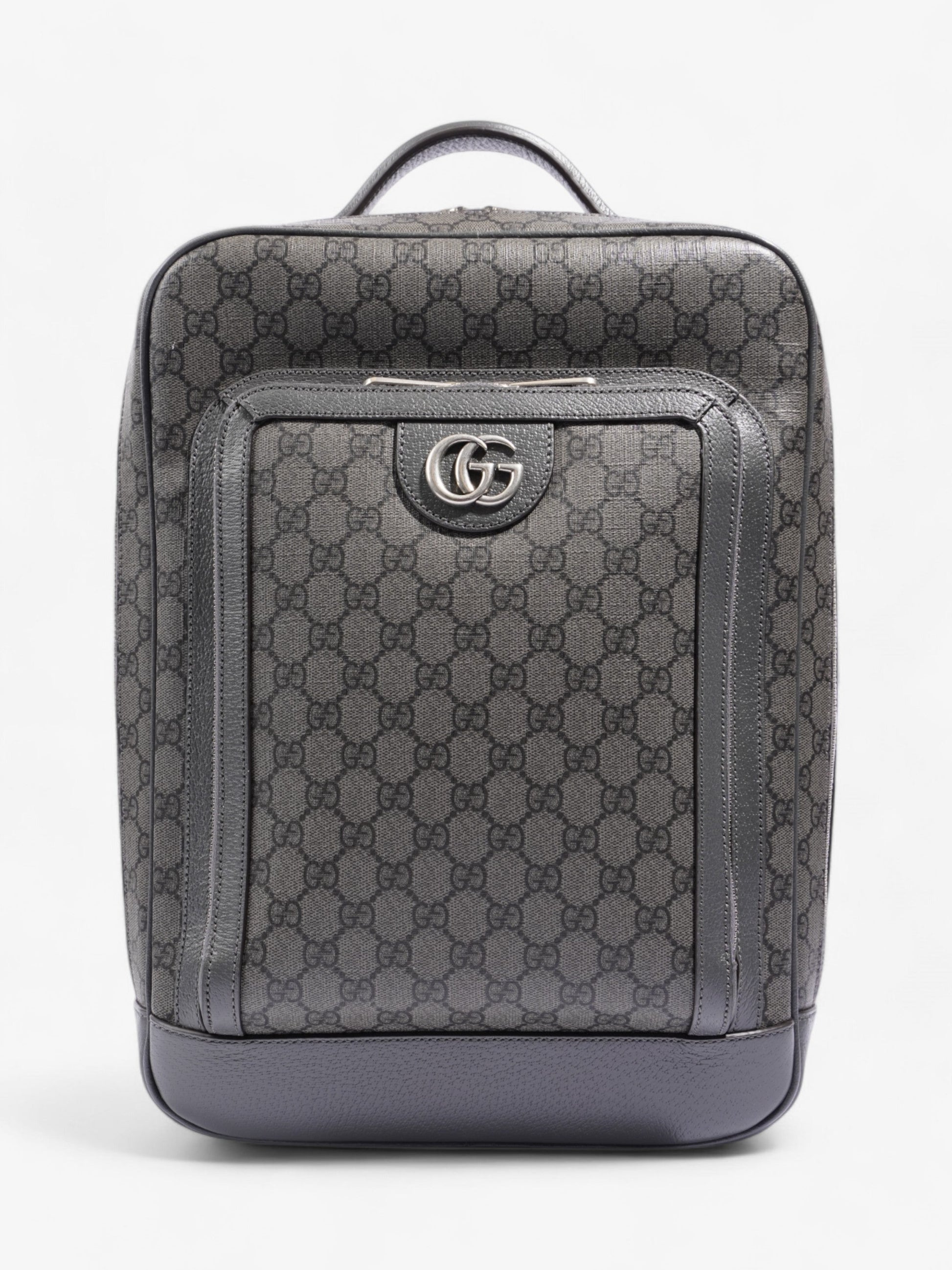 Gucci Ophidia Backpack Supreme Grey Canvas Medium