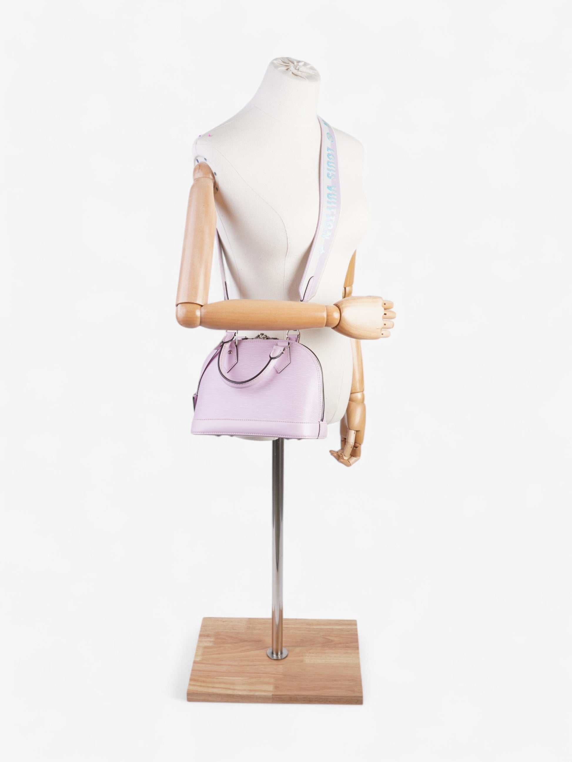 Louis Vuitton Alma Lilac BB Epi Leather Handbag