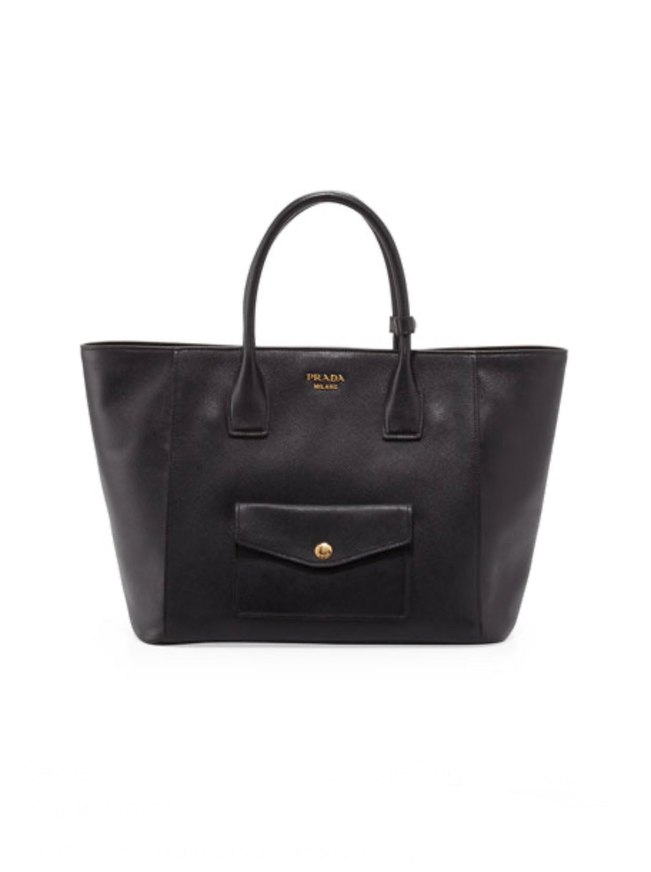 Prada Front Pocket Tote Bag Saffiano