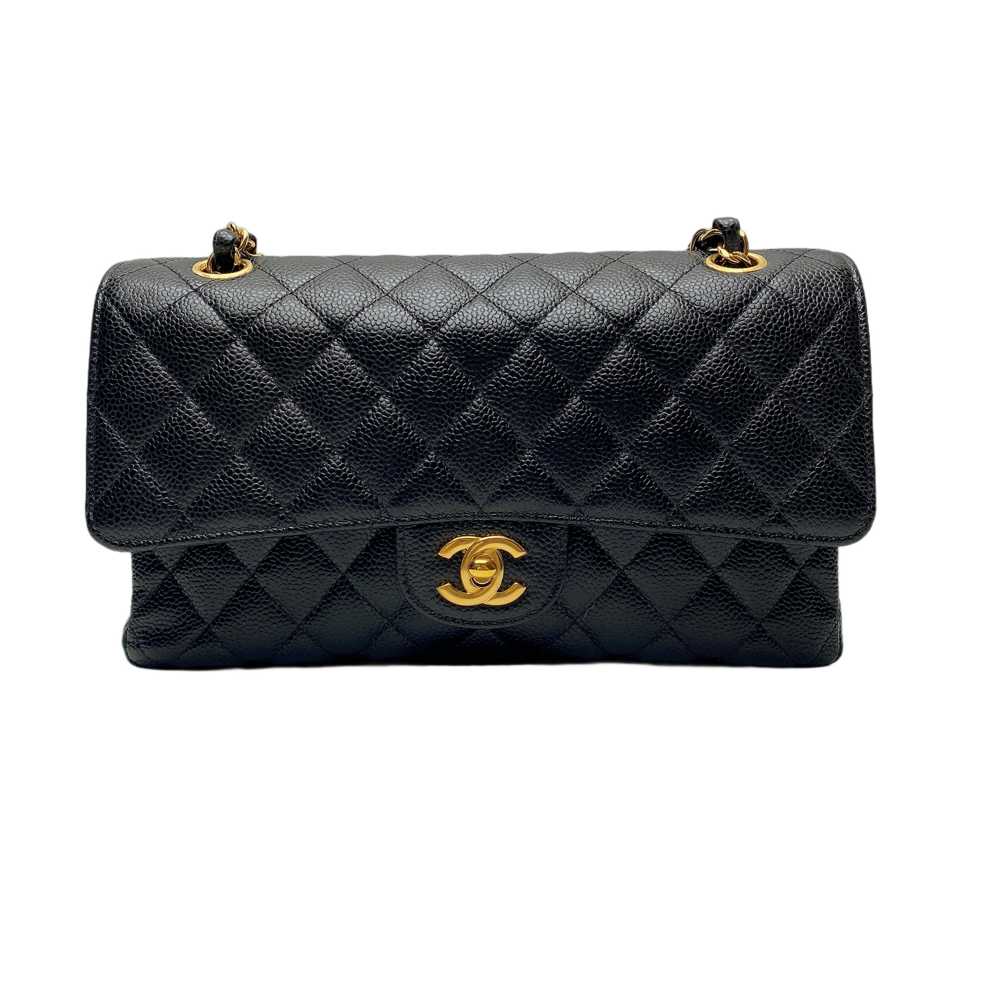 Chanel Cf Medium in Caviar Handbag