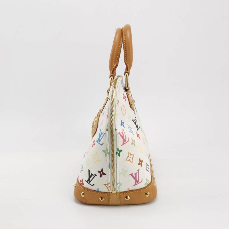Louis Vuitton x Takashi Murakami Alma White Multicolor Handbag Multicolor 3
