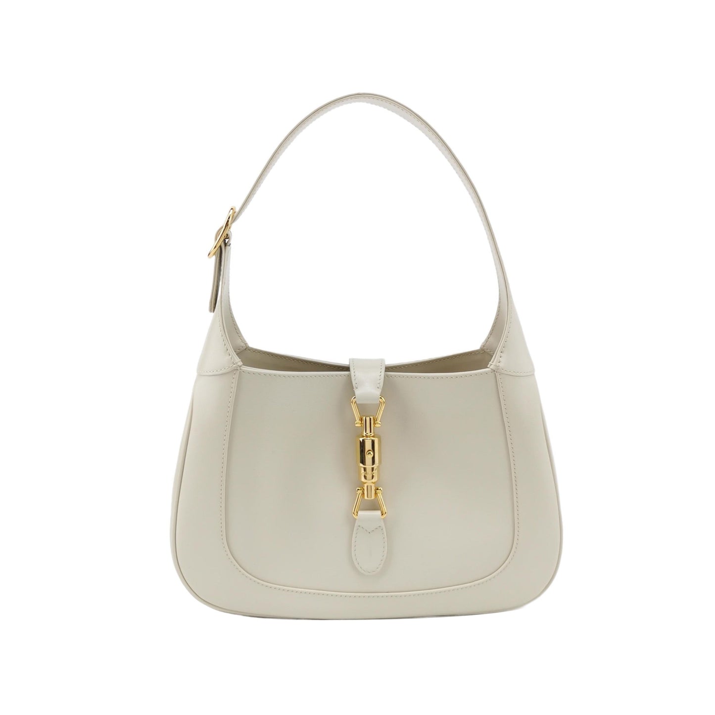 Gucci Jackie Strap Leather White Small Travel Bag Strap 1