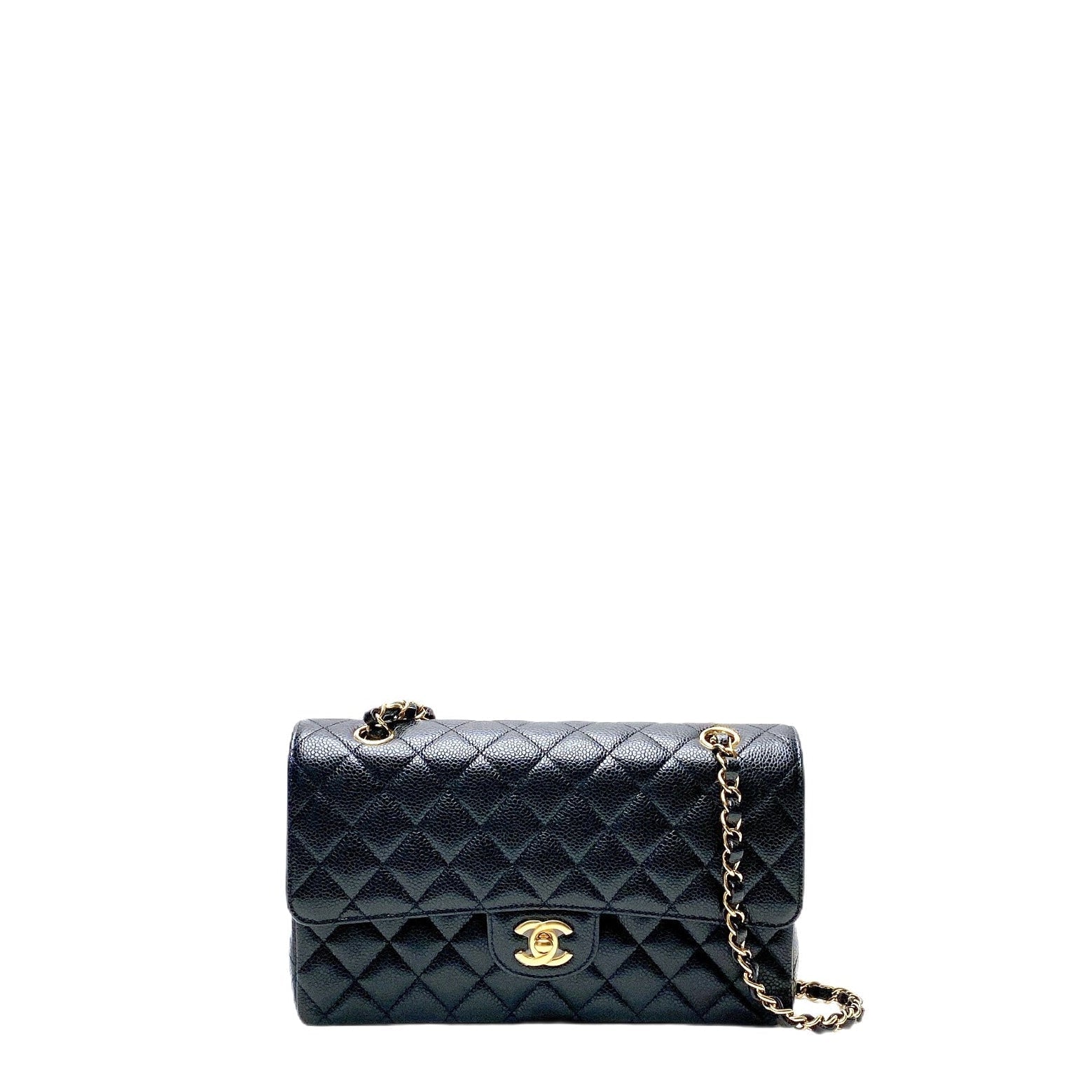 Chanel Cf Medium In Caviar Ghw Bag