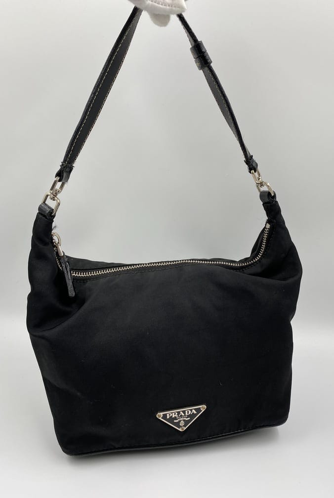 Prada Hobo Nylon Mini Shoulder Bag