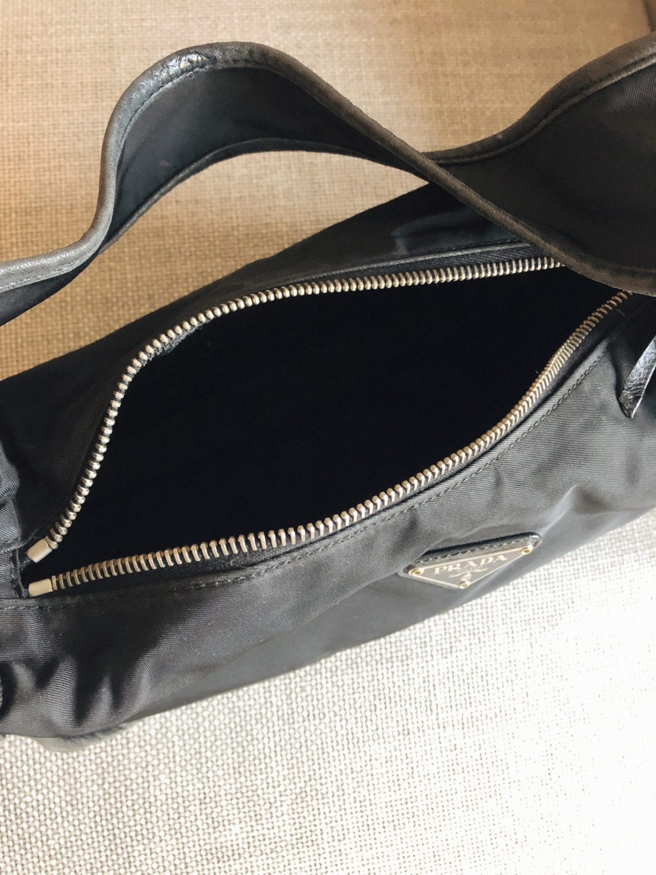 Prada Shoulder Bag Nylon Black Black Shoulder Bag