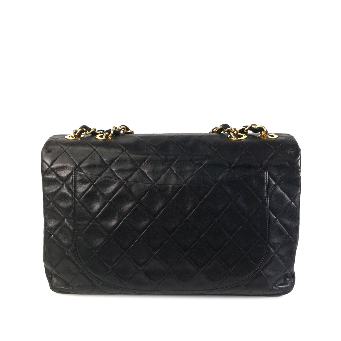 CHANEL Maxi XL Lambskin Single Flap Shoulder Bag