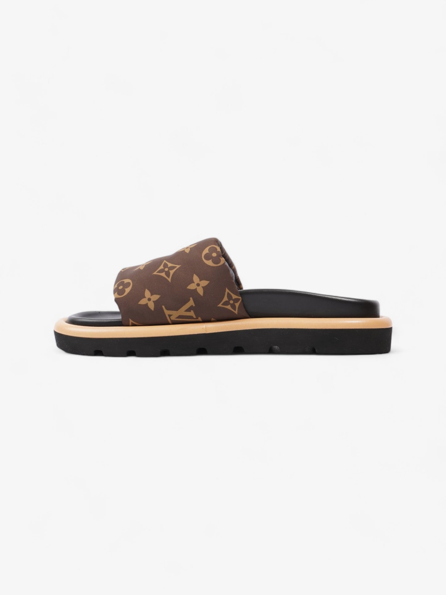 Louis Vuitton Pool Pillow Slides Nylon EU Monogram Black Handbag
