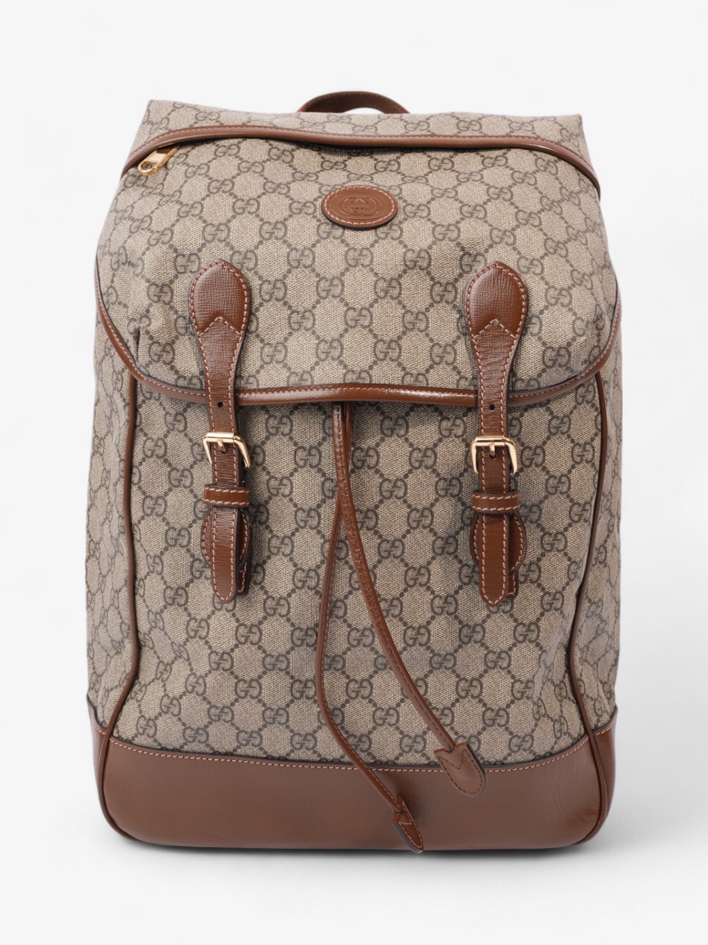 Gucci Backpack With Interlocking Supreme Coated Canvas Brown
